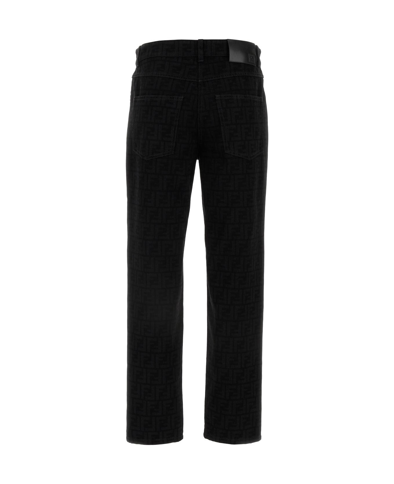 Fendi Jeans Ff Black Denim - BLACK