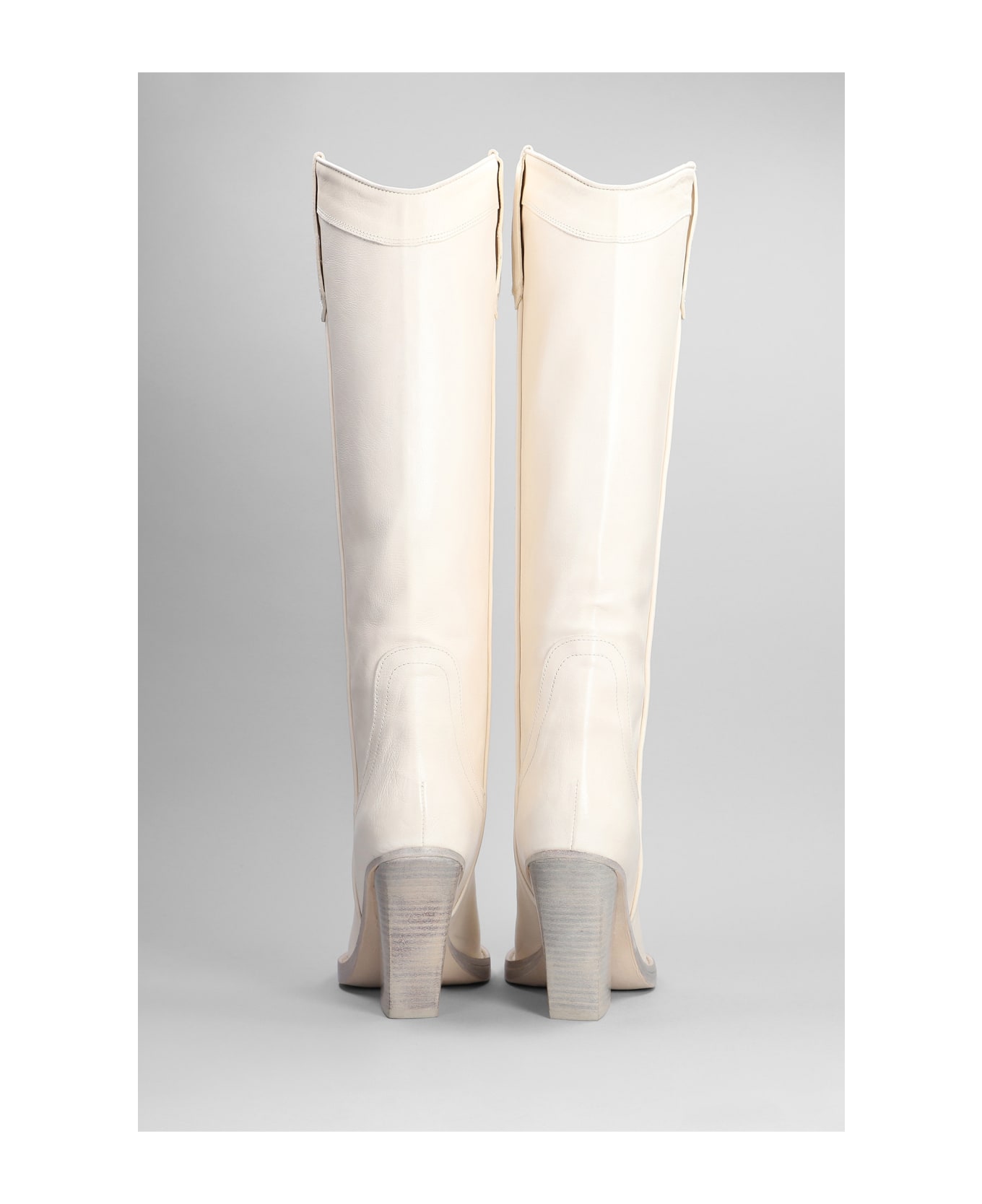 Paris Texas El Dorado Texan Boots In White Leather - white