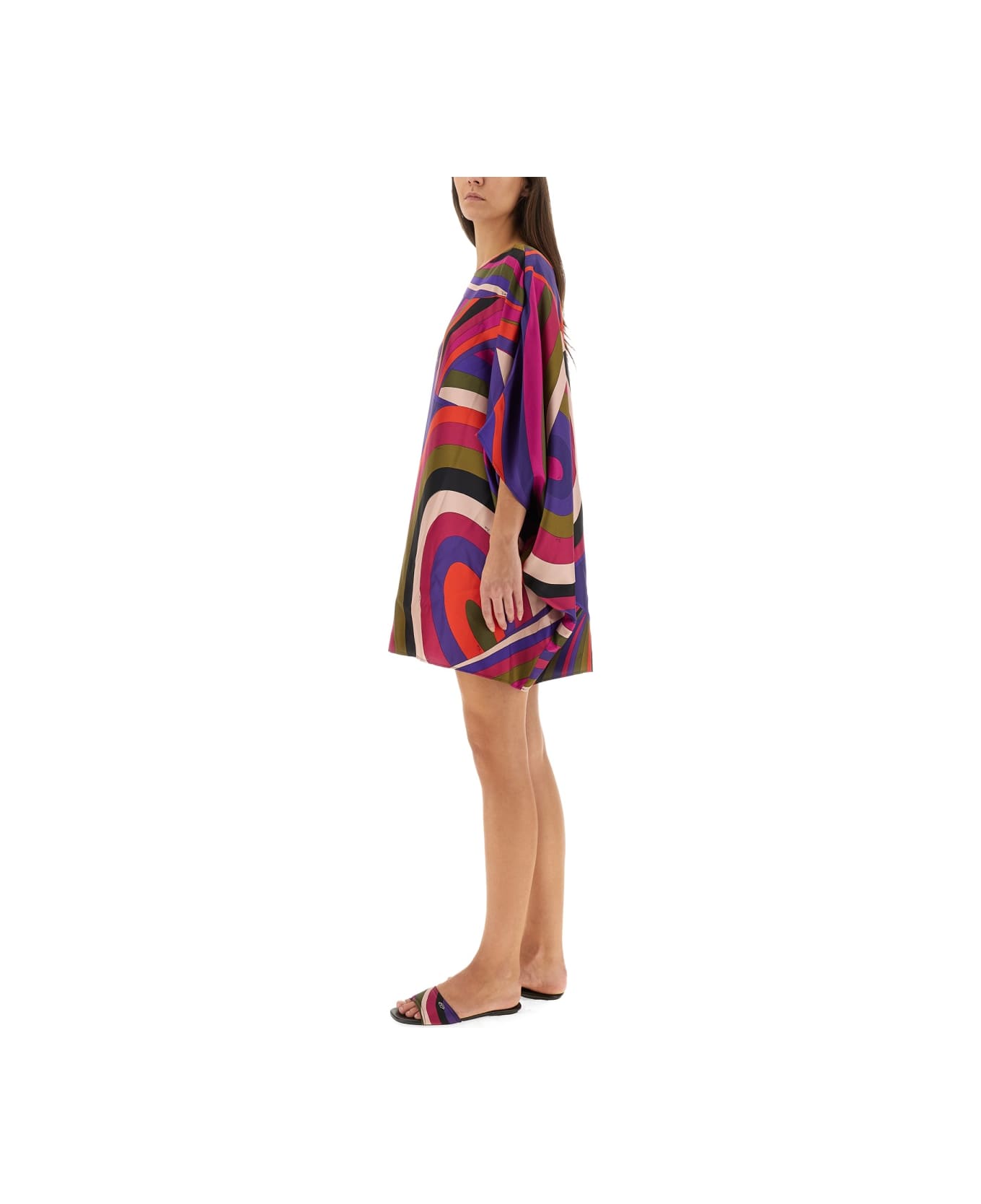 Pucci Iris Print Midi Dress - MULTICOLOUR