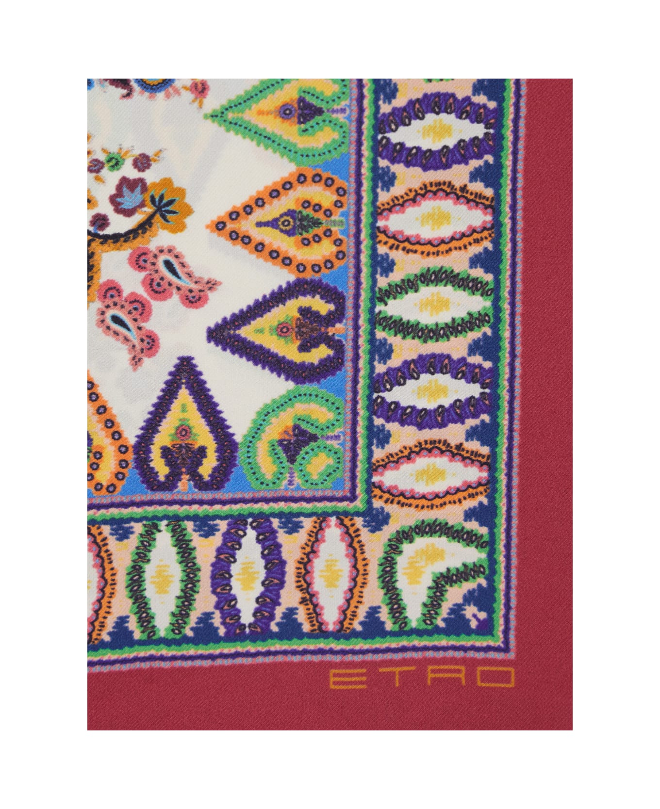 Etro Multicolor Scarf With All-over Paisley Print In Silk Woman - Multicolor