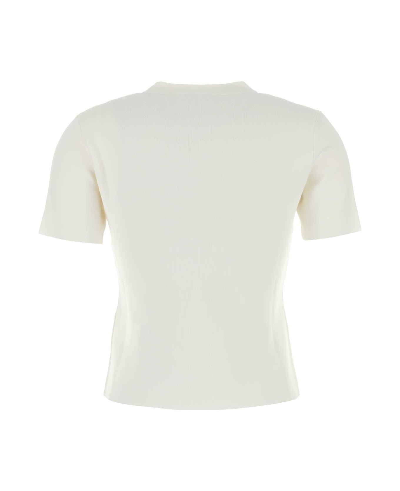 Max Mara White Viscose Blend Adelio T-shirt - BIANCO