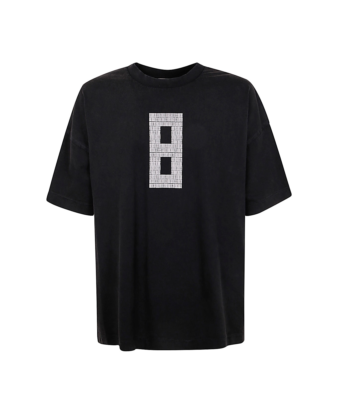 Fear of God Short Sleeve Tee 8 Grey Print - Black