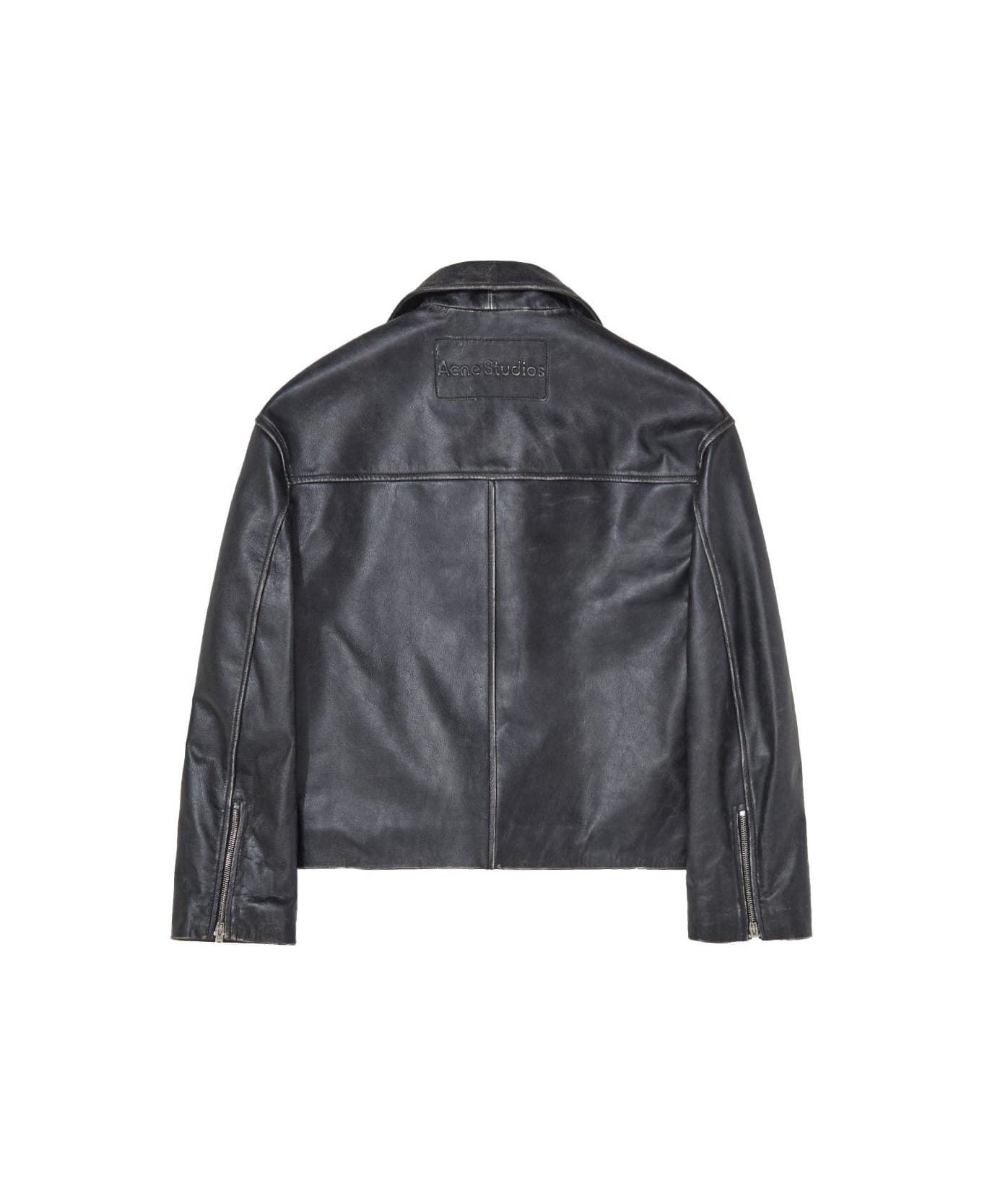 Acne Studios Long Sleeved Zipped Jacket - BLACK