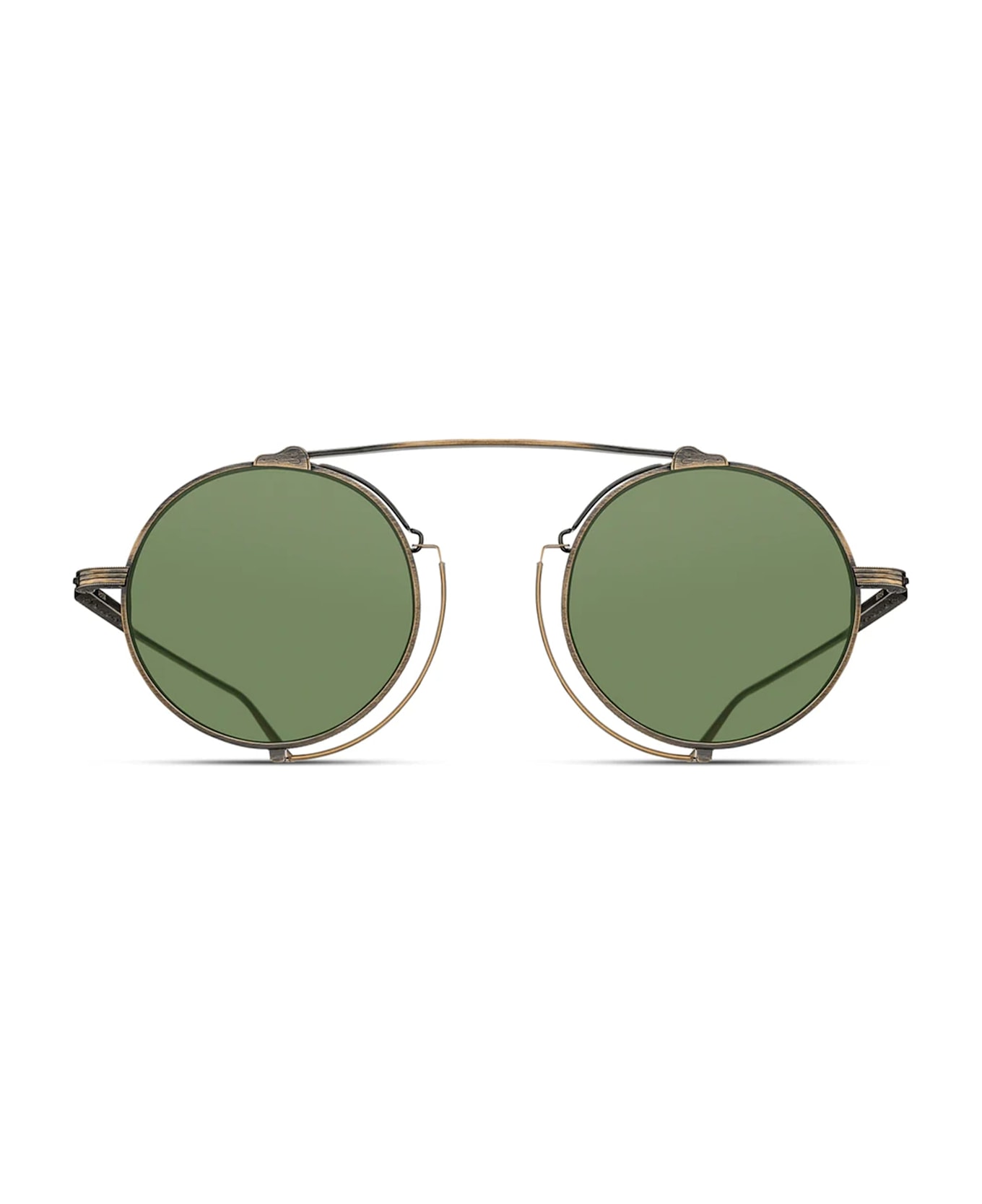 Matsuda M3154 - Antique Gold / Sage Green Sunglasses - antique gold