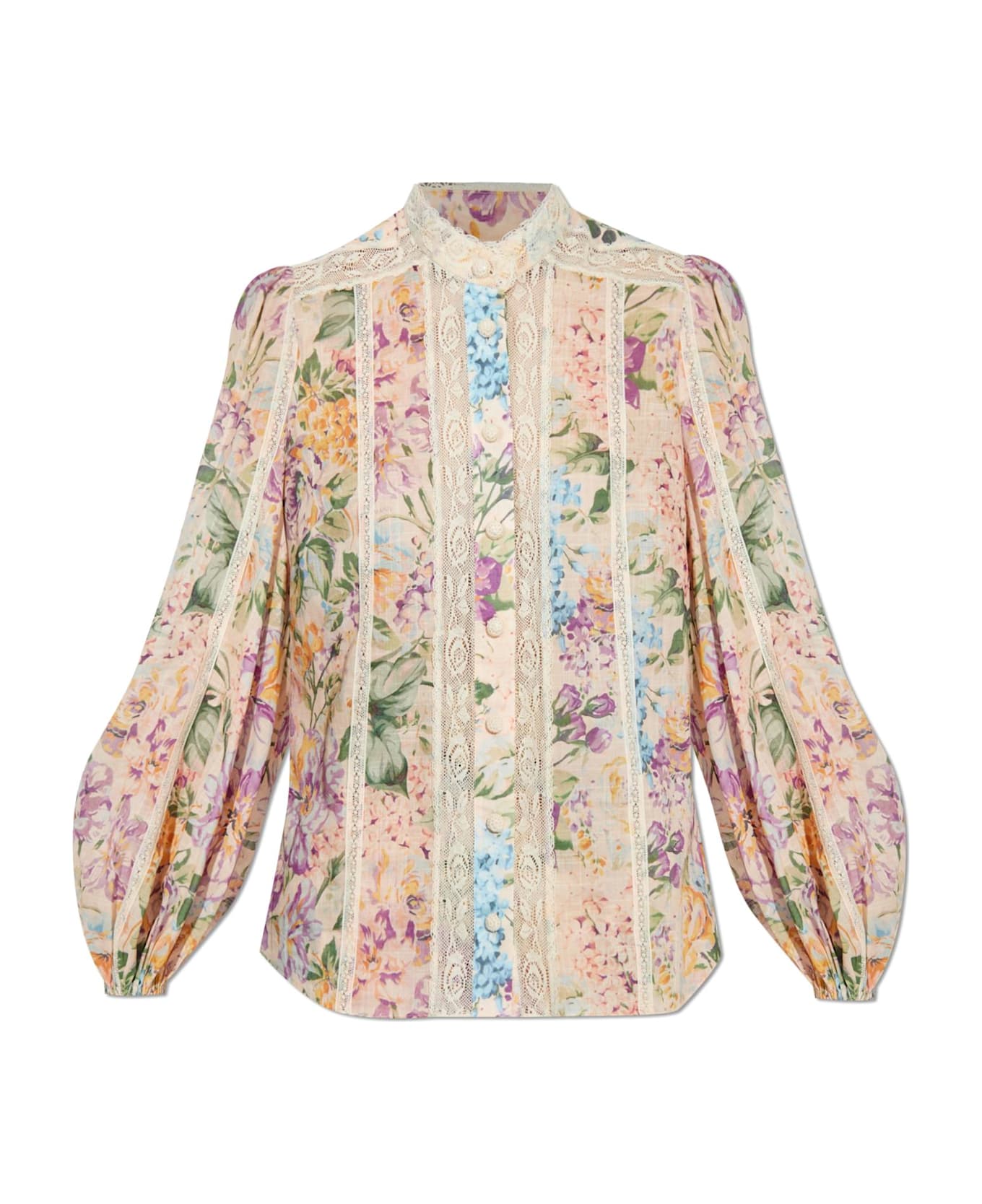 Zimmermann Floral Pattern Shirt - Watercolour Floral