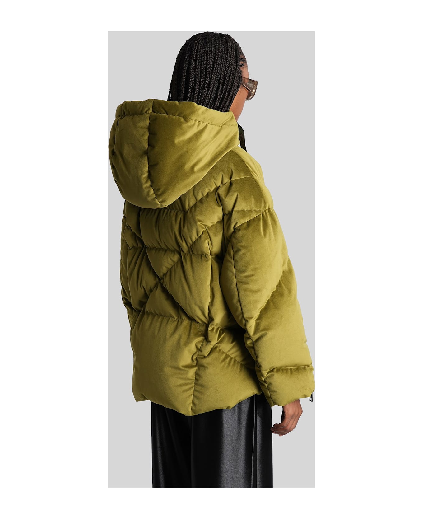 Khrisjoy Puffer In Green Polyamide - green