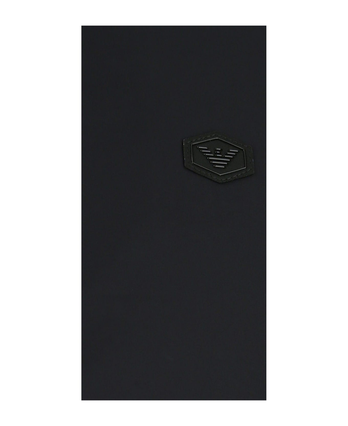 Emporio Armani Navy Blue Polyester Jacket - BLU NAVY