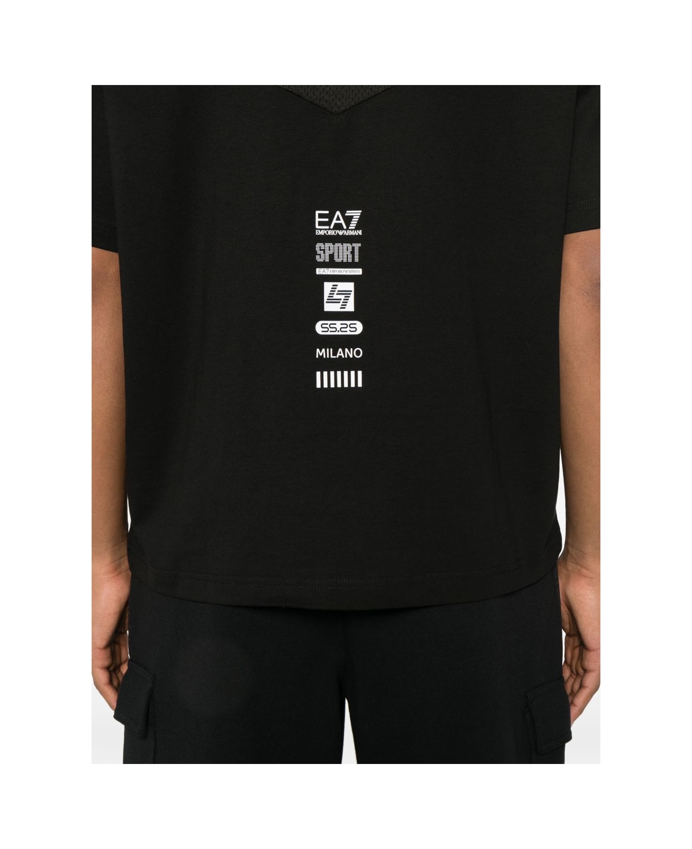 EA7 Logo T-shirt - Black