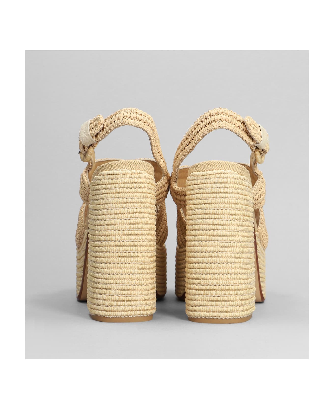 Castañer Fulvia-203 Sandals In Beige Fabric - beige サンダル
