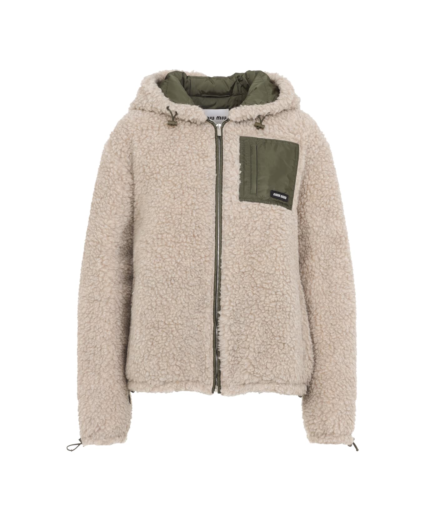 Miu Miu Wool Blouson Jacket - Qq Calce Militare
