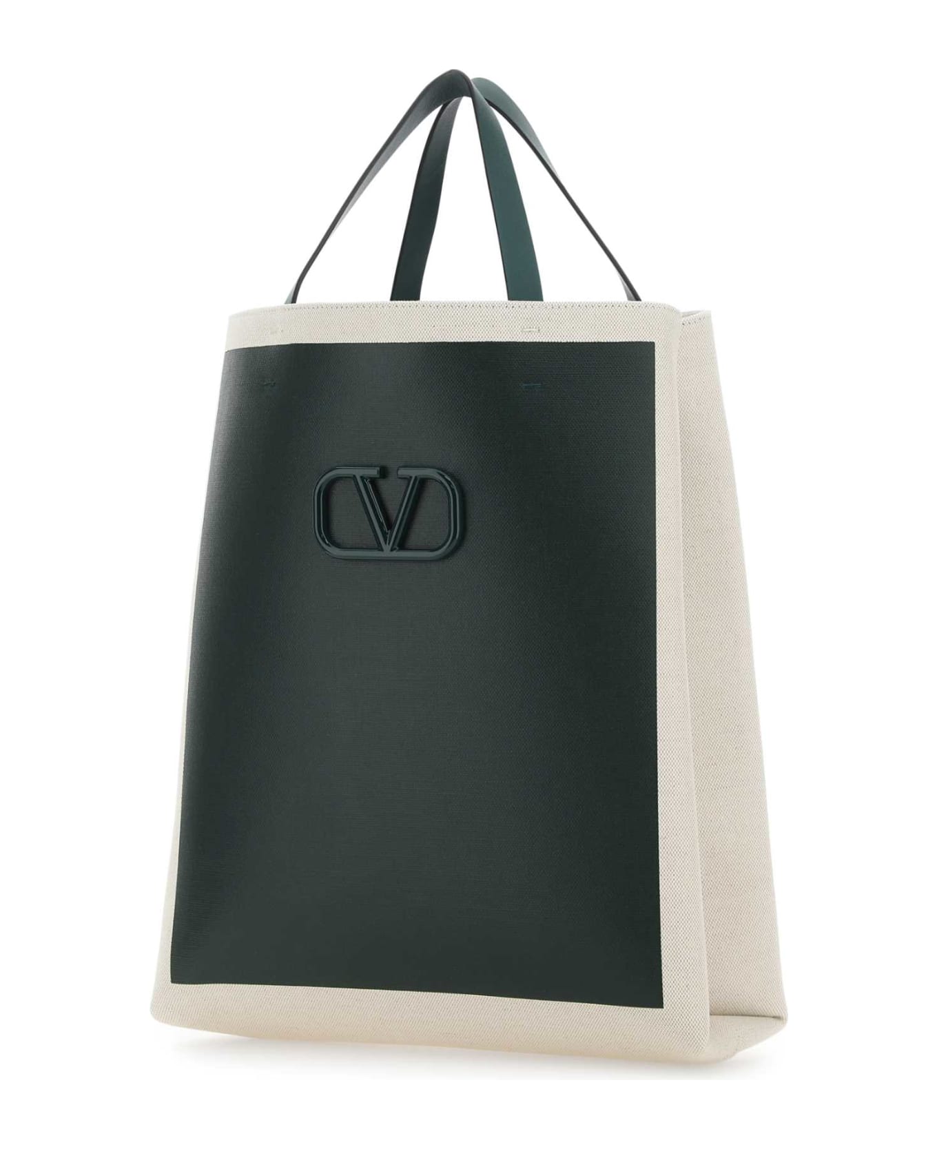 Valentino Garavani Two-tone Canvas Vlogo Signature Shopping Bag - UYR