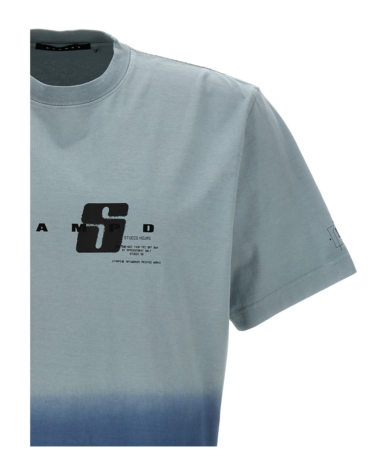 Stampd 'elevation Transit' T-shirt - Light Blue シャツ