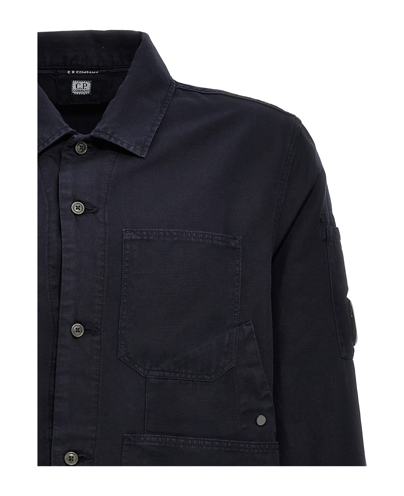 C.P. Company Overlapping Pocket Overshirt - Total Eclipse シャツ