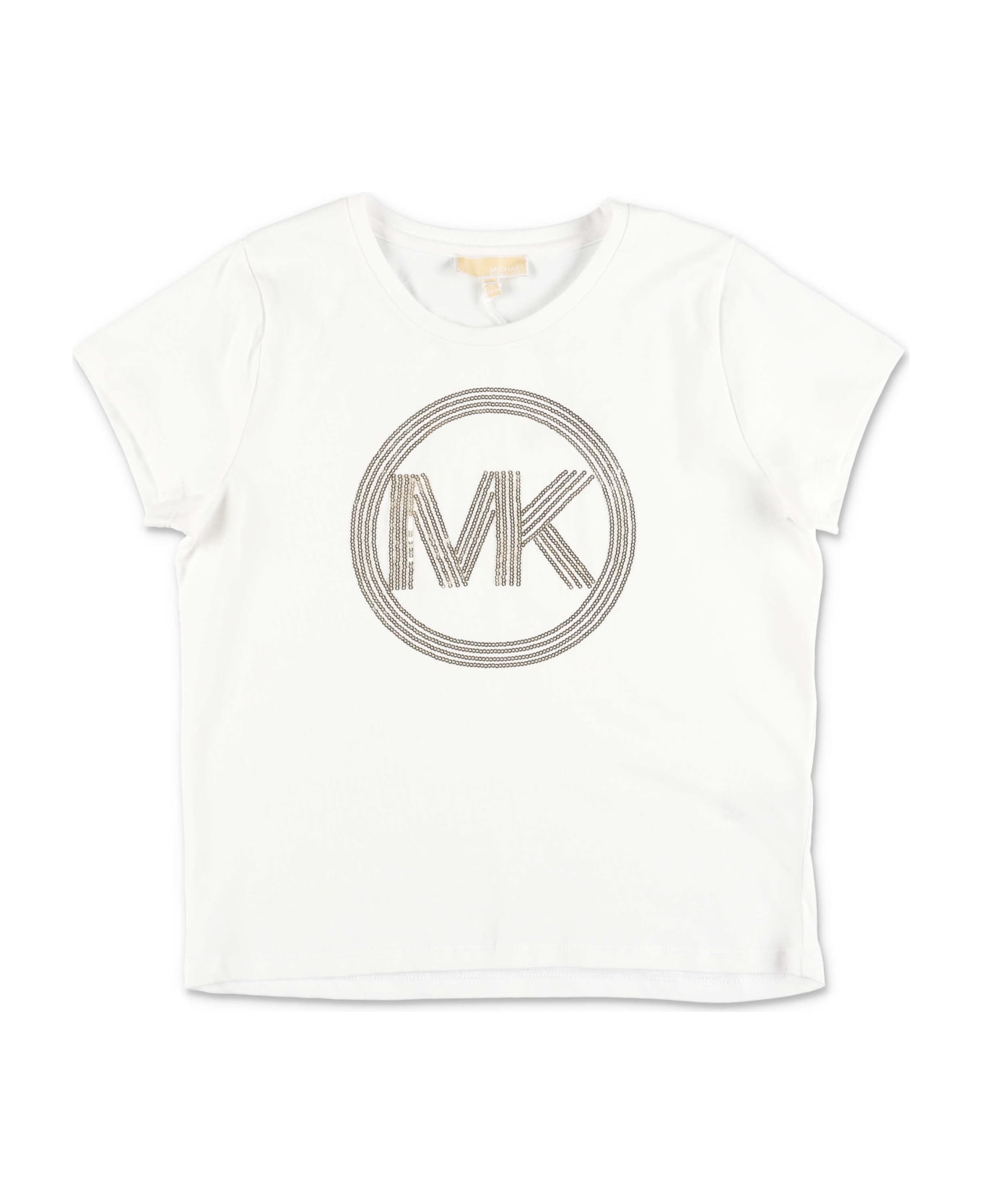 Michael Kors T-shirt Bianca In Jersey Di Cotone - WHITE