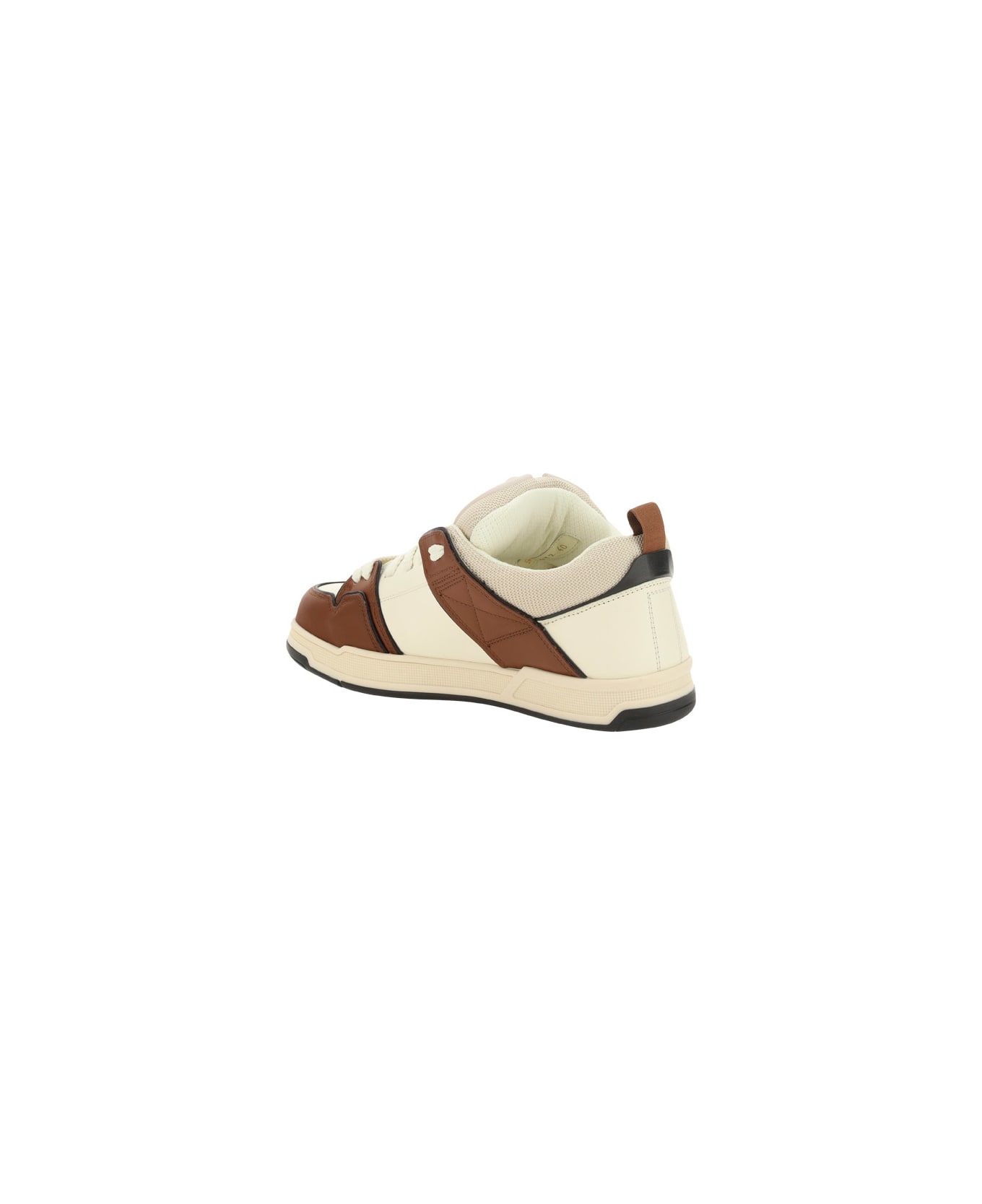 Valentino Garavani Open Skate Sneakers - Ivory/chocolate