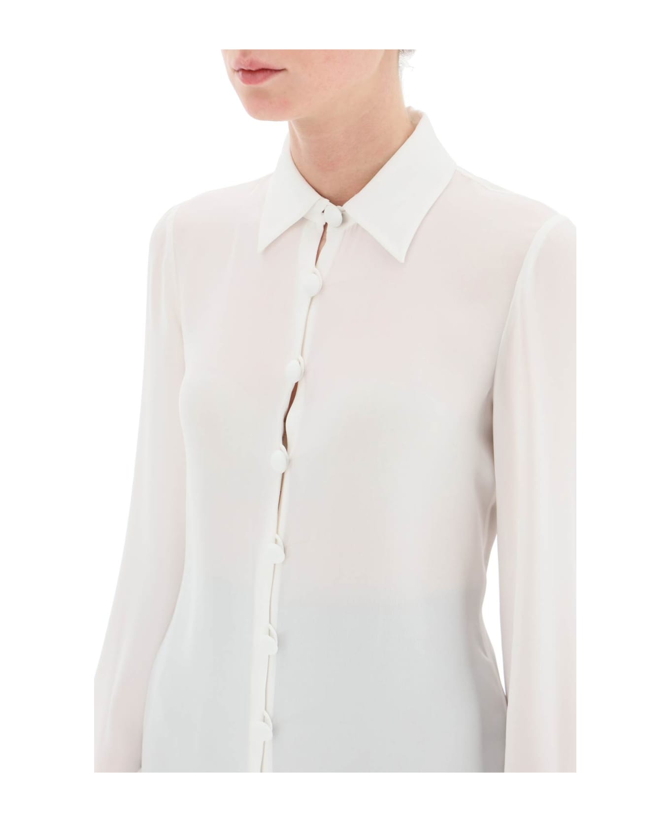 Moschino Silk Shirt - BIANCO (White) シャツ