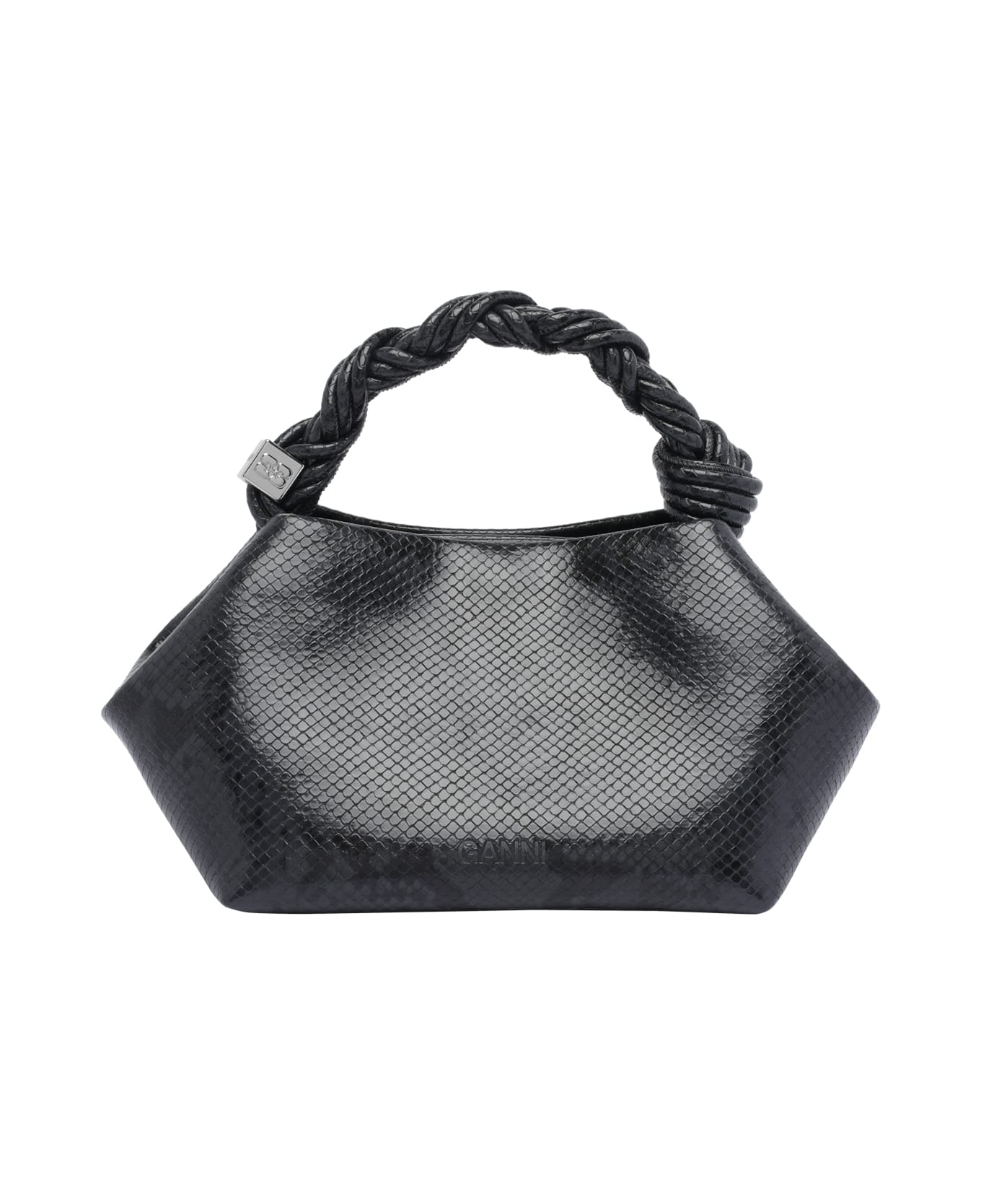 Ganni Small Ganni Bou Snake Handbag - Black