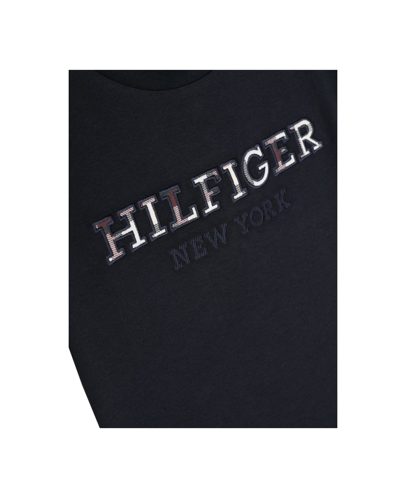 Tommy Hilfiger Ss Logo T-shirt - BLUE