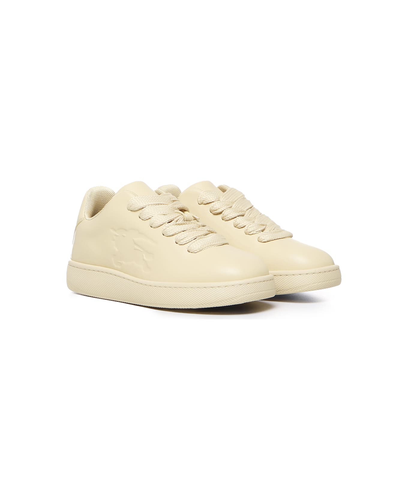 Burberry Box Sneaker In Leather - Yellow スニーカー
