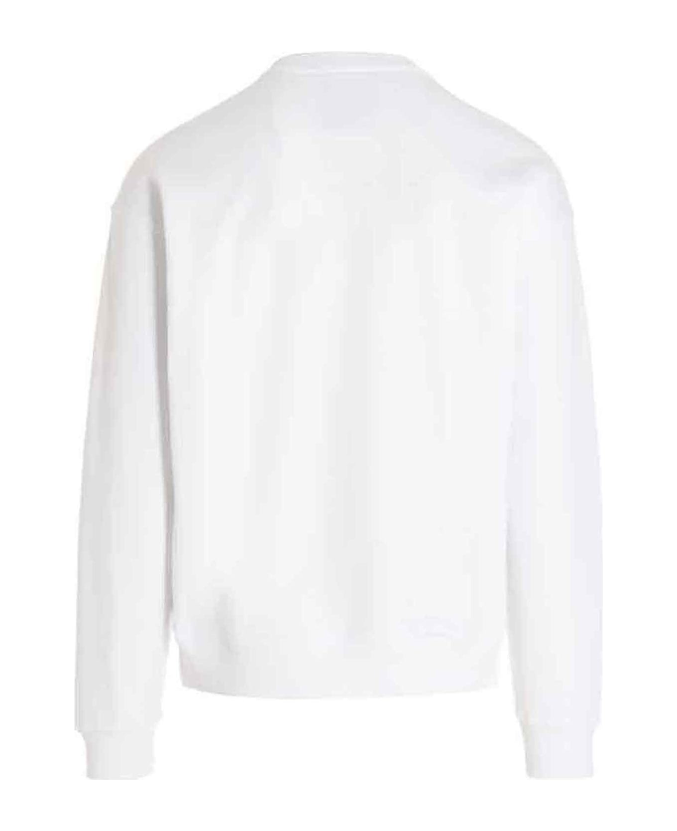 Moschino Maxi Logo Sweatshirt - White/Black