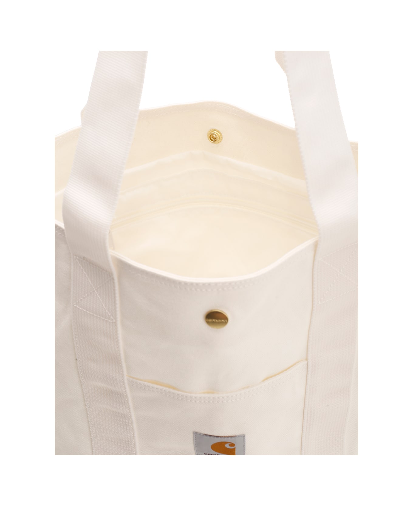 Carhartt 'dearborn' Canvas Tote Bag - WHITE トートバッグ
