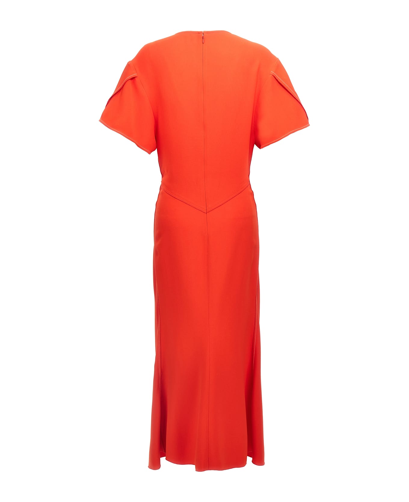 Victoria Beckham 
gathered Waist Midi
 Dress