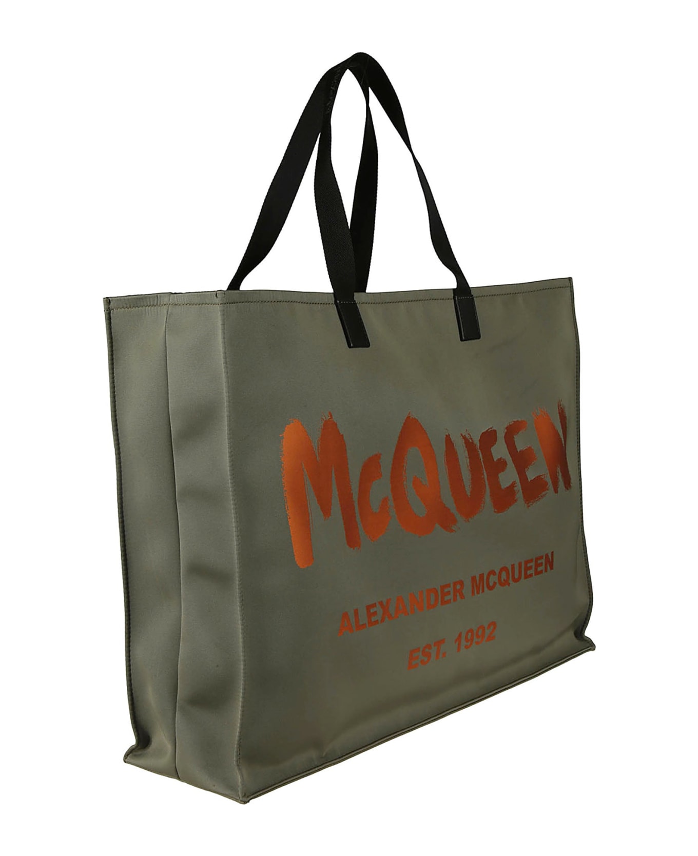 Alexander McQueen Logo Tote Bag - Green トートバッグ