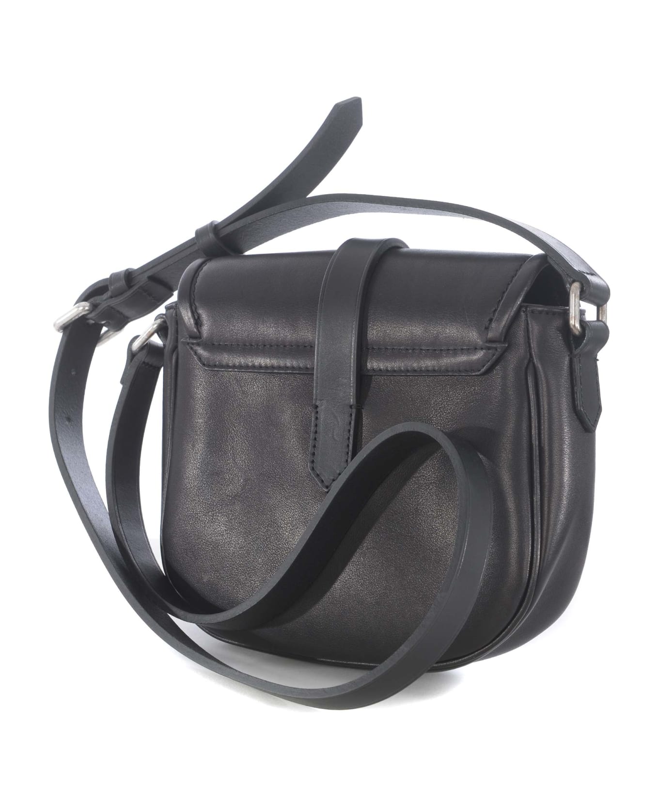 Golden Goose "rodeo Small" Leather Shoulder Strap - Nero