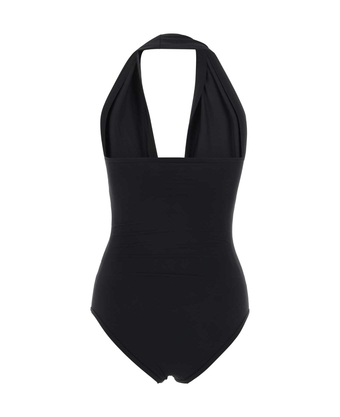 Bottega Veneta Black Stretch Nylon Knot Swimsuit - NAVY