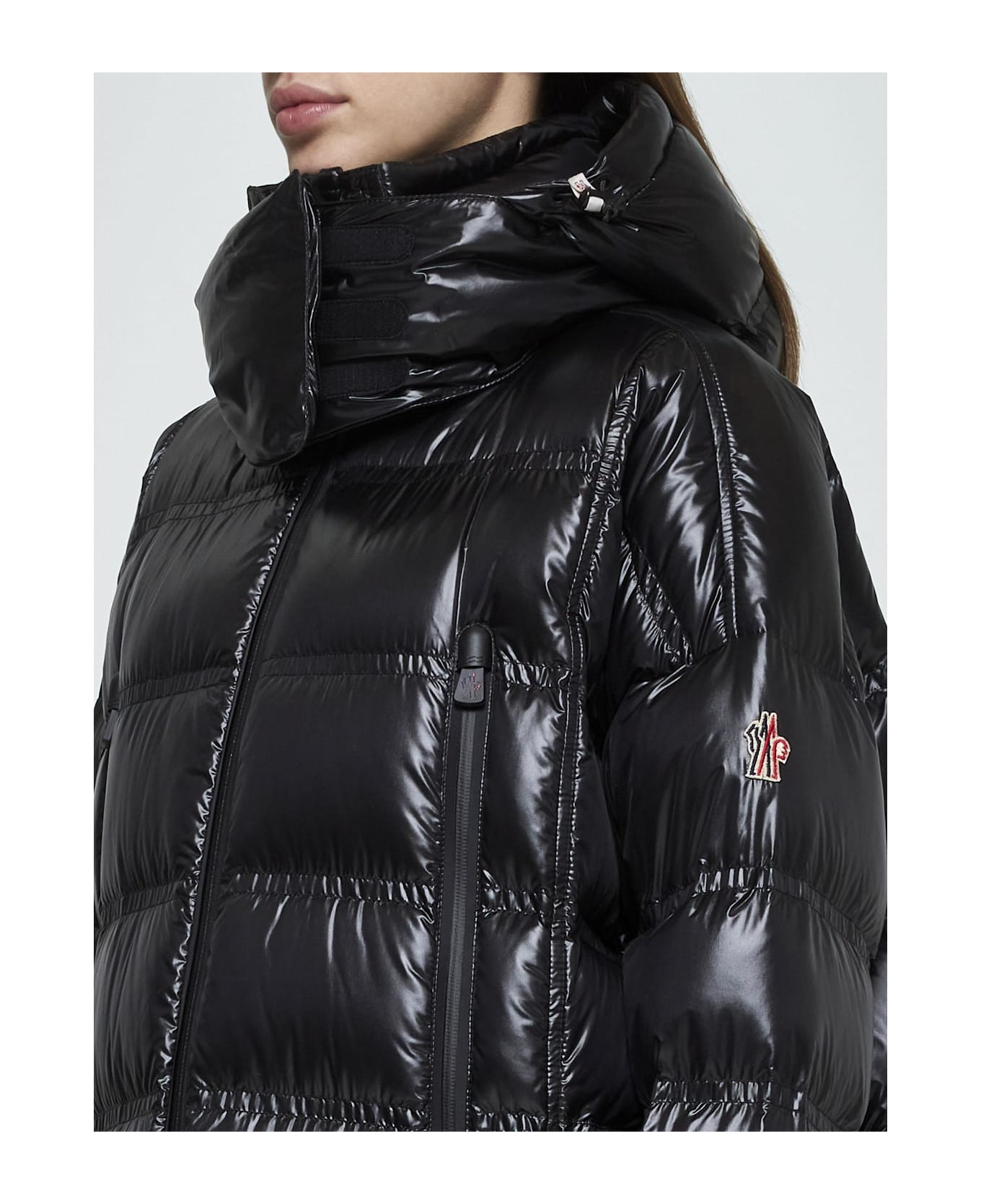 Moncler Rochelairs Quilted Nylon Down Long Parka - Nero