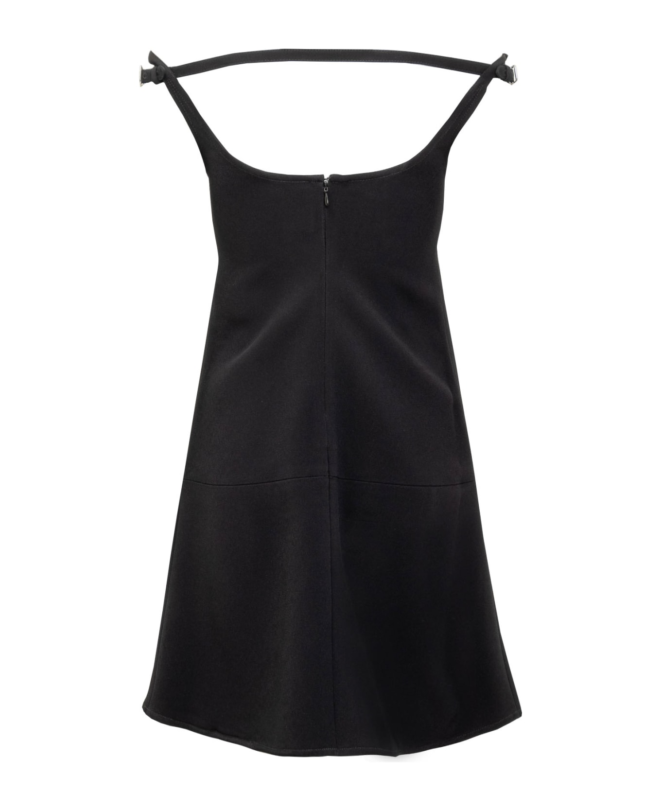 Courrèges Ellipse Mini Dress - BLACK