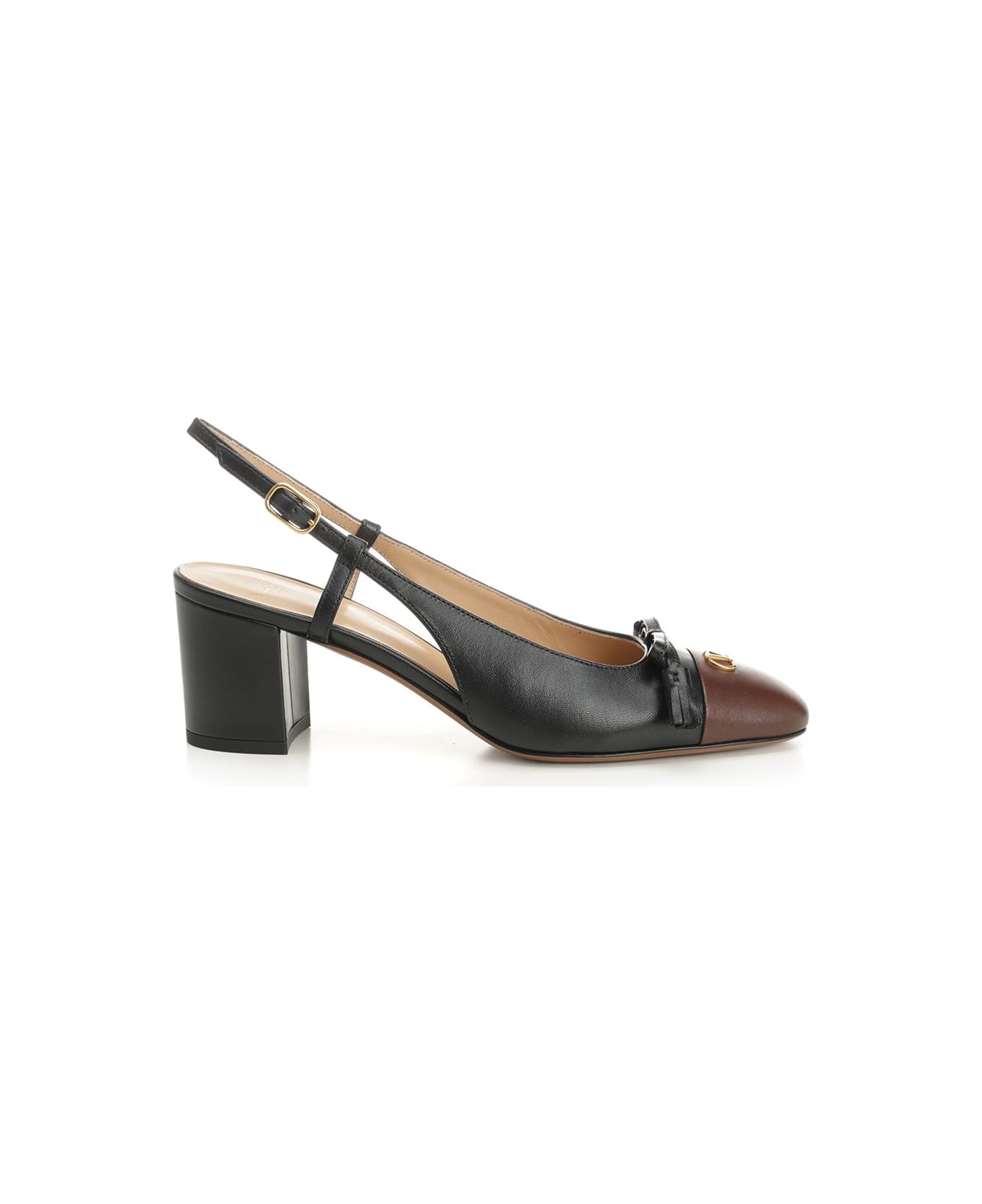 Valentino Garavani 'valet Du Roi' Slingback Pump - Black