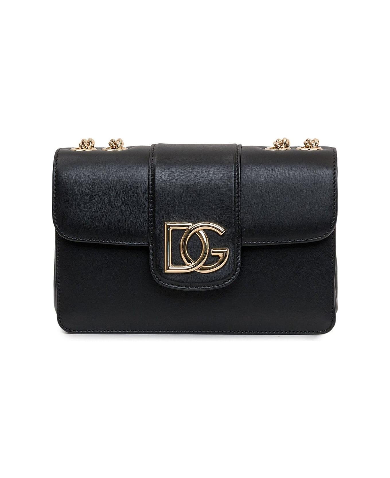 Dolce & Gabbana Leather Shoulder Bag - Black