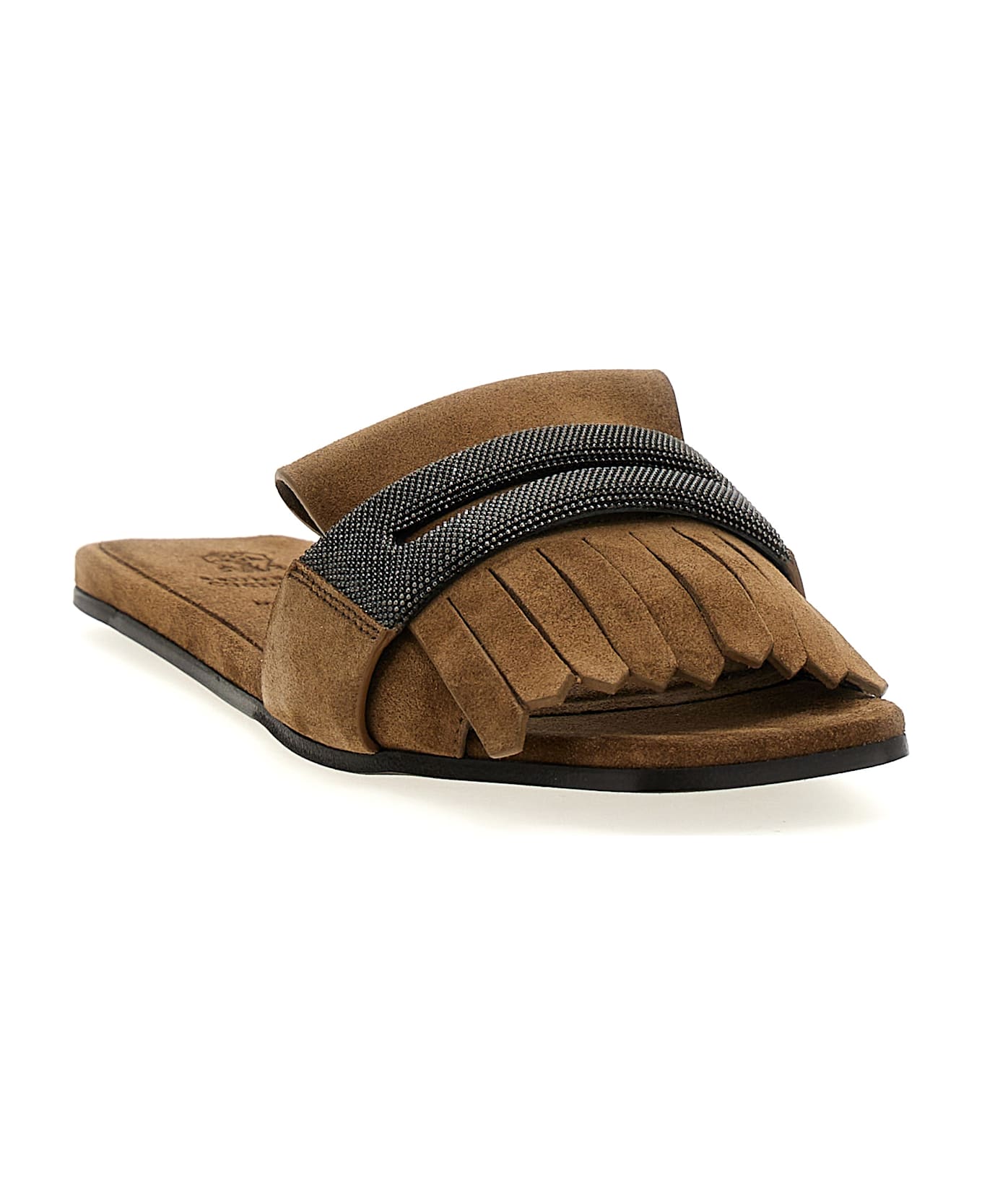 Brunello Cucinelli 
monile
 Sandals - Beige