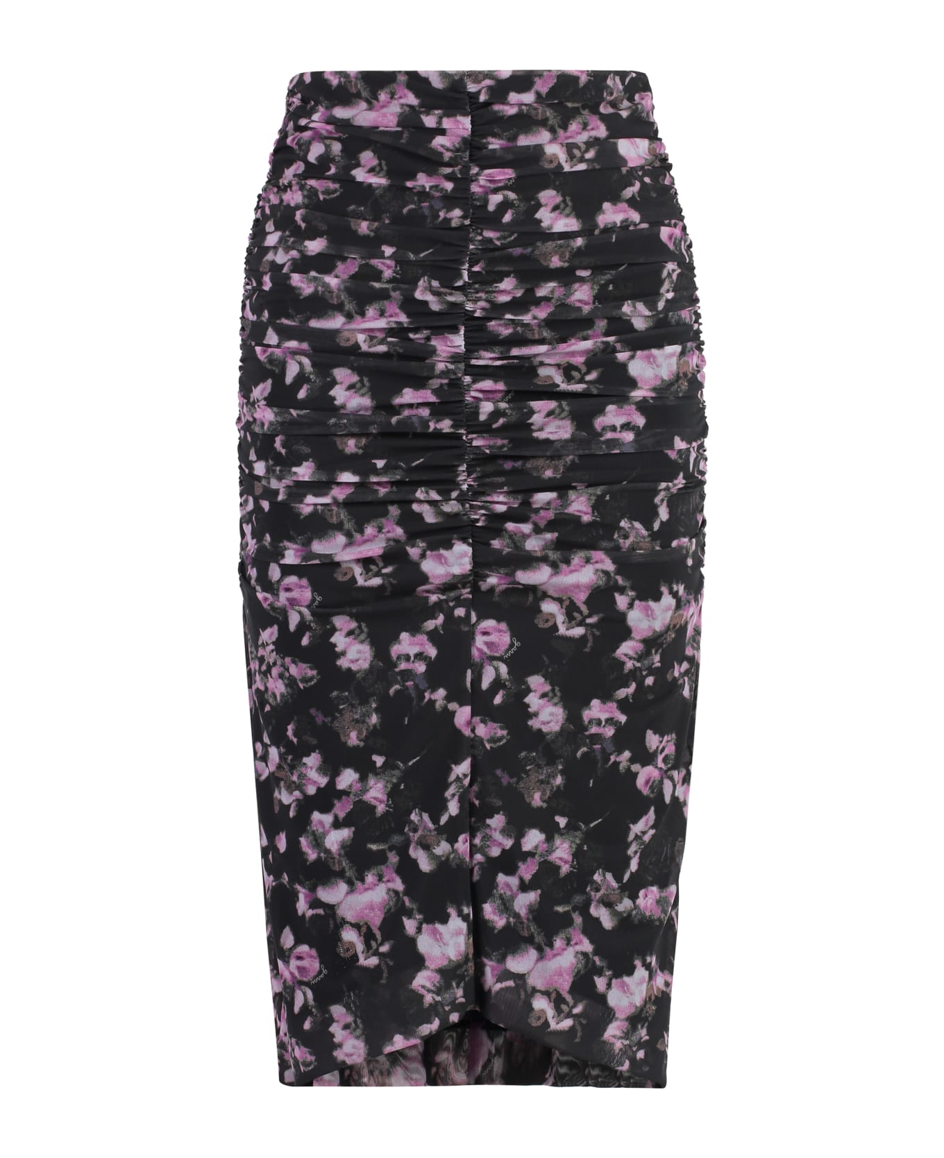 Ganni Floral Print Skirt - grey