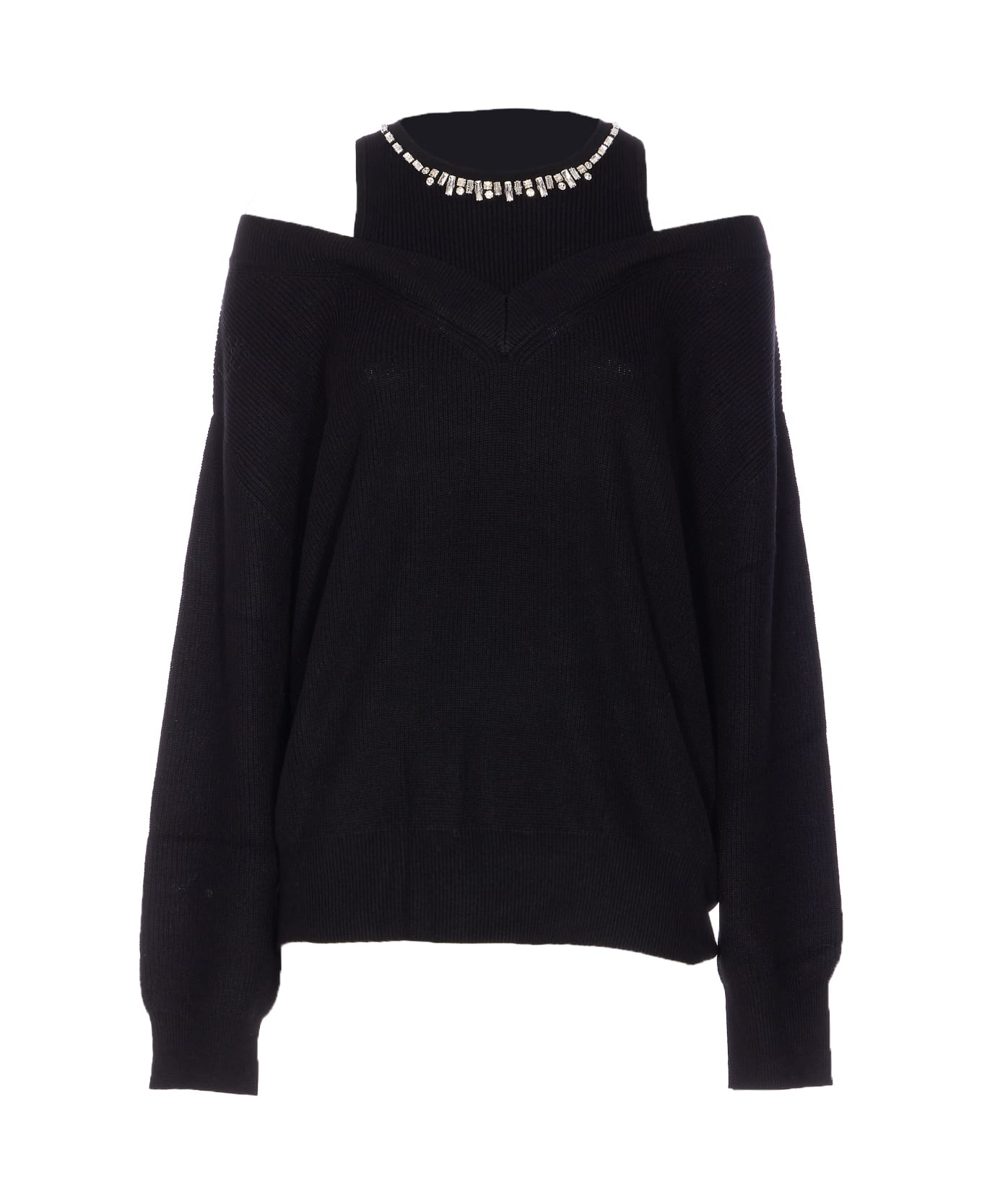 Liu-Jo Cut Out Sweater - Black