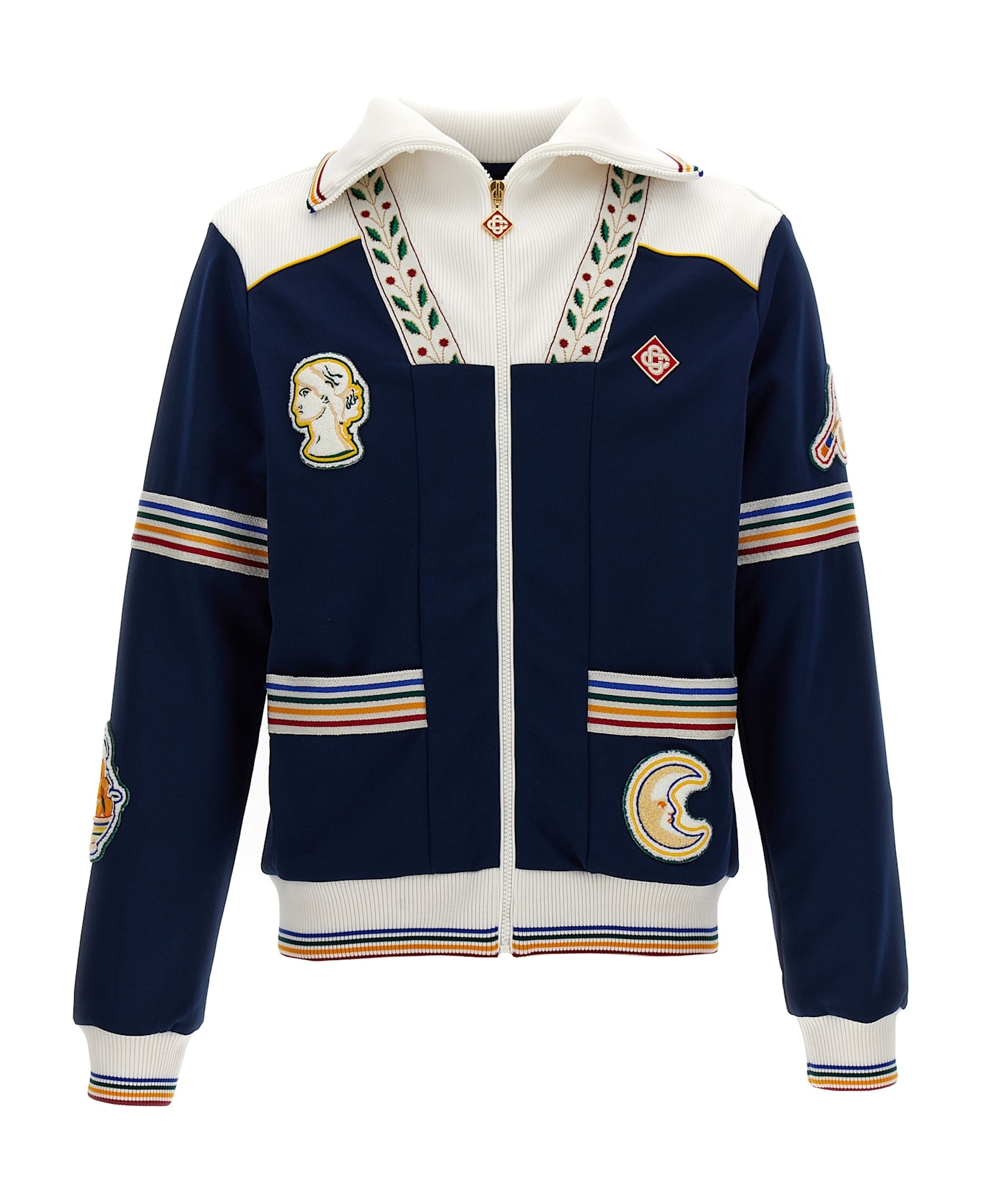 Casablanca 'mens Varsity' Sweatshirt - Blu