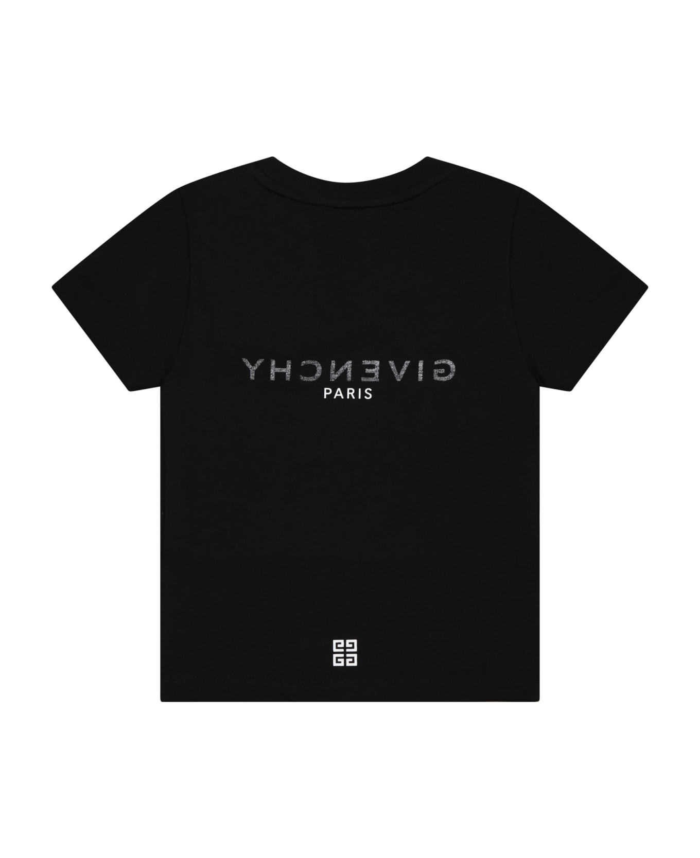 Givenchy Black T-shirt For Babies With Iconic Logo - Black