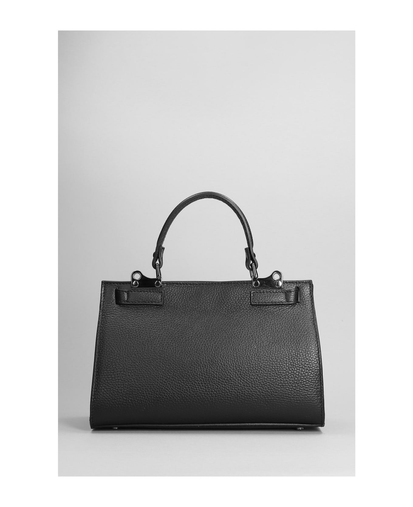 Marc Ellis Queen M Hand Bag In Black Leather - black