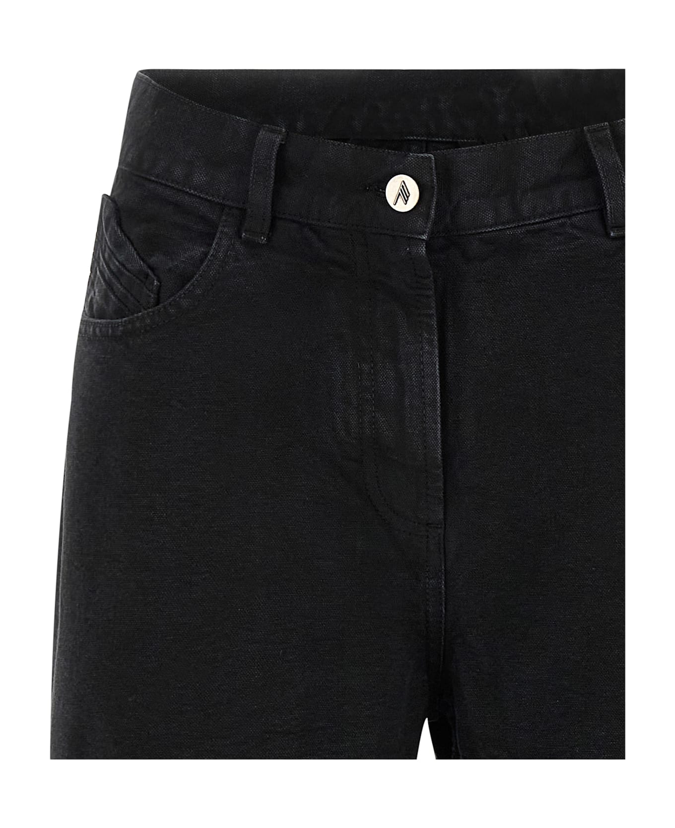 The Attico Cut-out Jeans - Black  