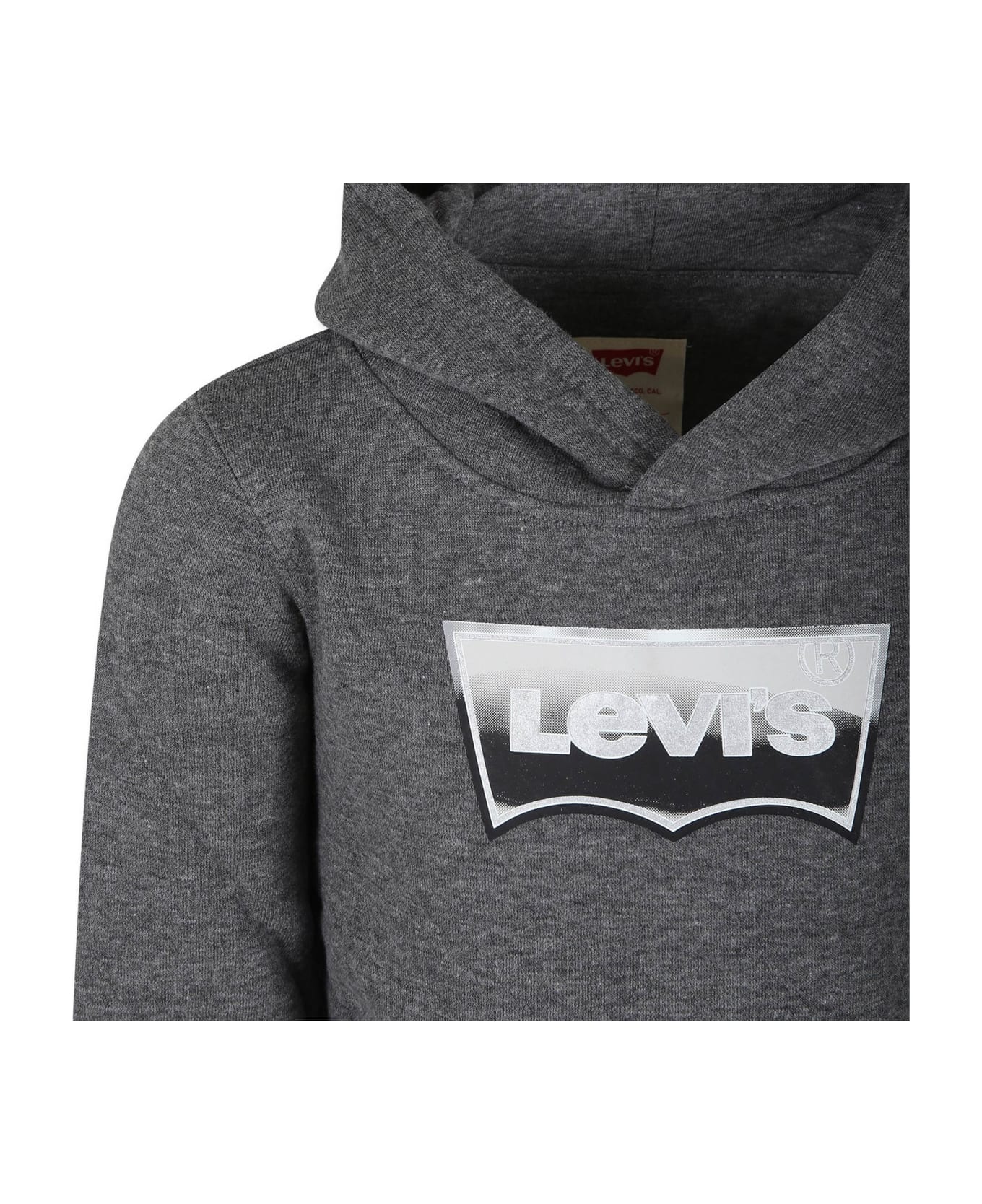 Levi's Grey Sweatshirt For Boy With Logo - Green