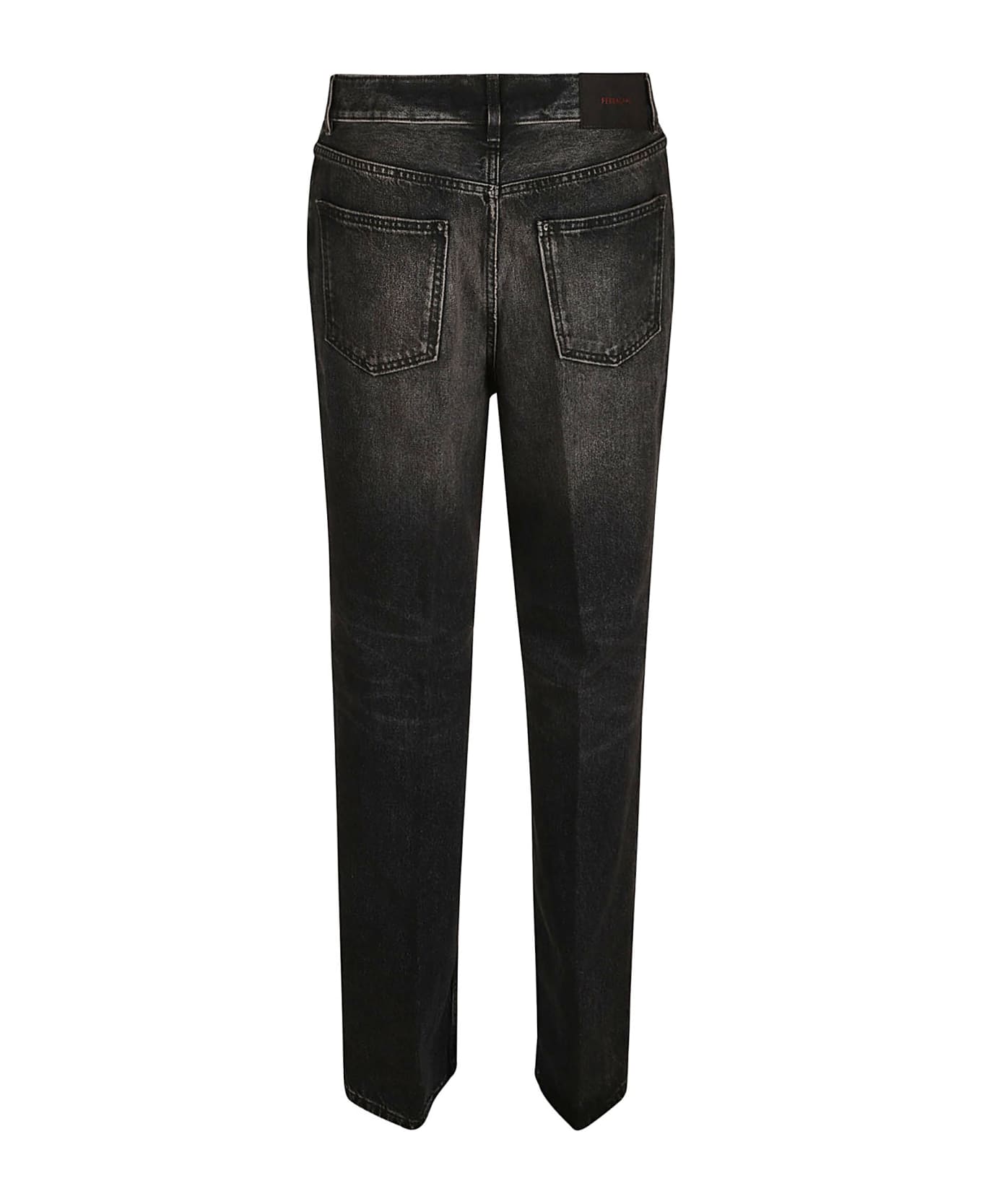 Ferragamo Buttoned Classic Jeans - Black