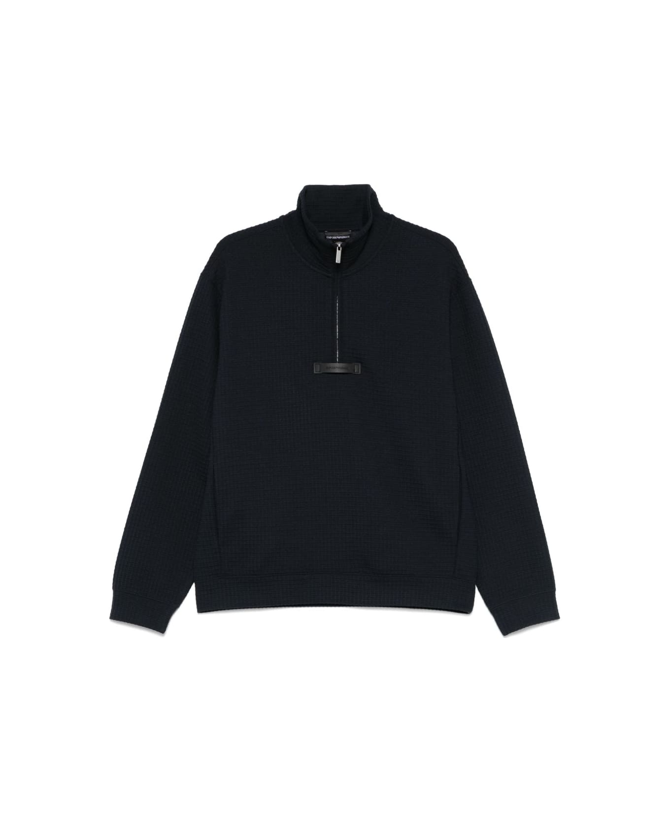 Emporio Armani Half-zip Sweatshirt - Blue