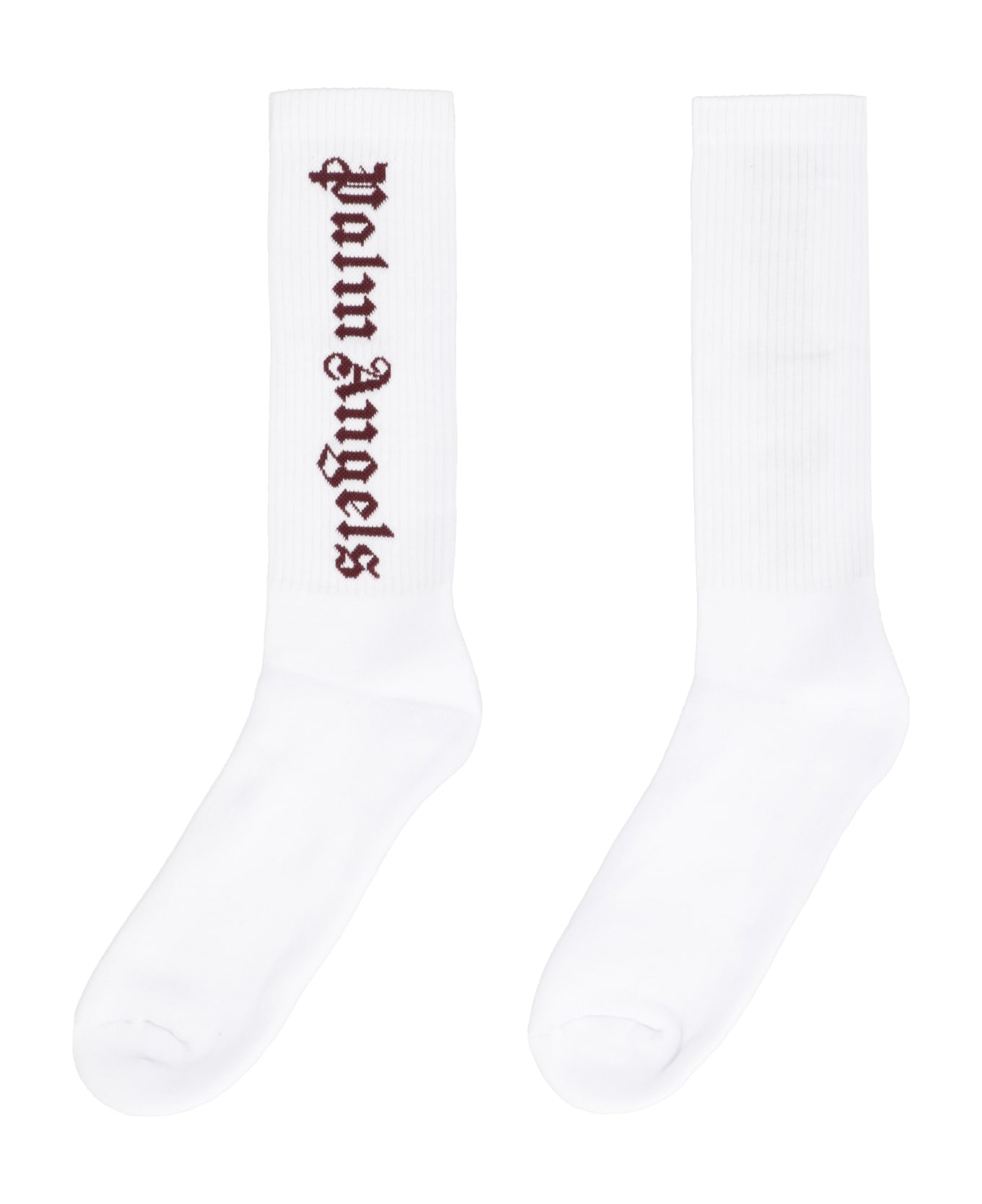 Palm Angels Classic Logo Socks - White 靴下