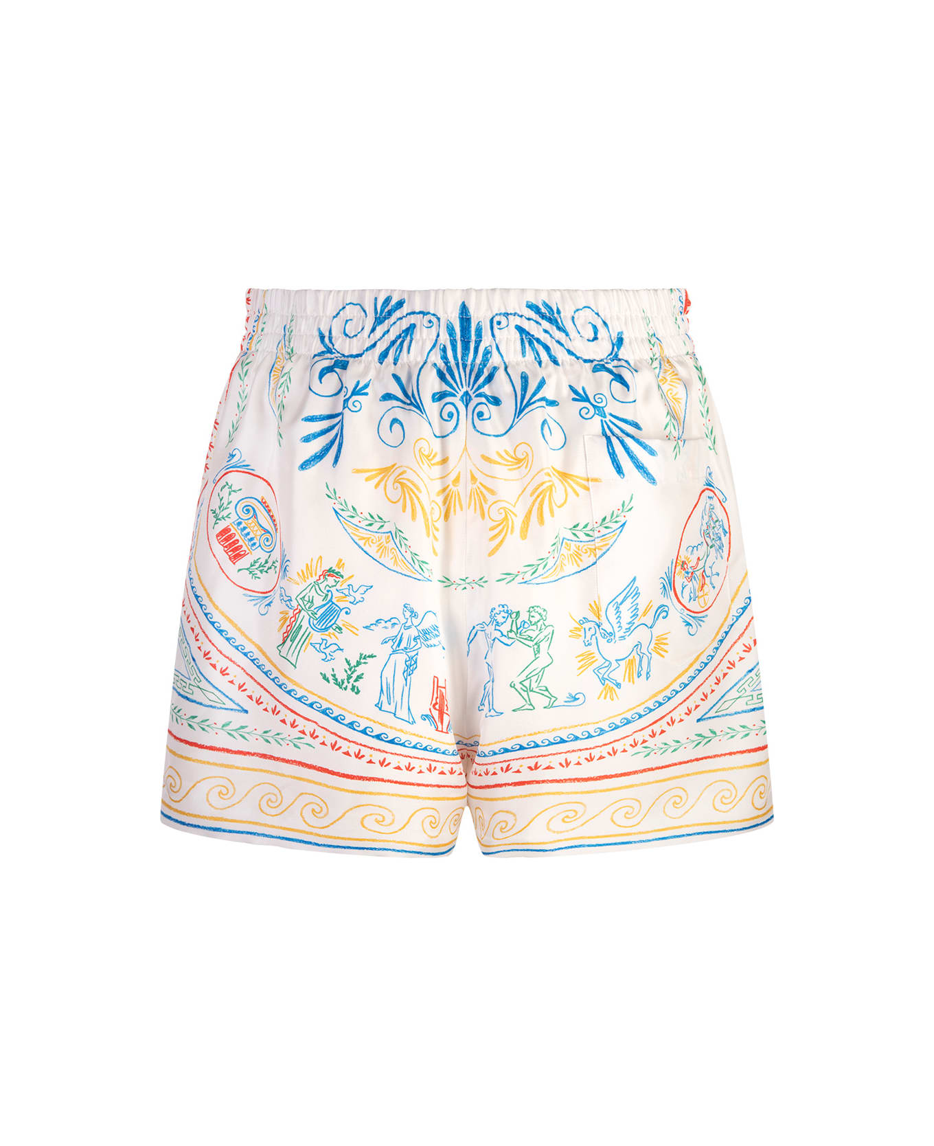 Casablanca Crayon Vase Silk Shorts - MultiColour ショートパンツ