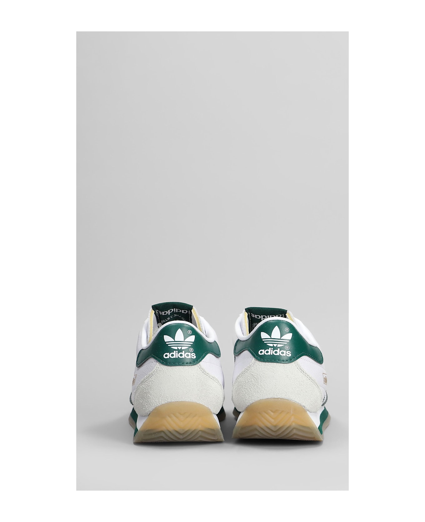 Adidas Country Japan Sneakers In White Leather - white