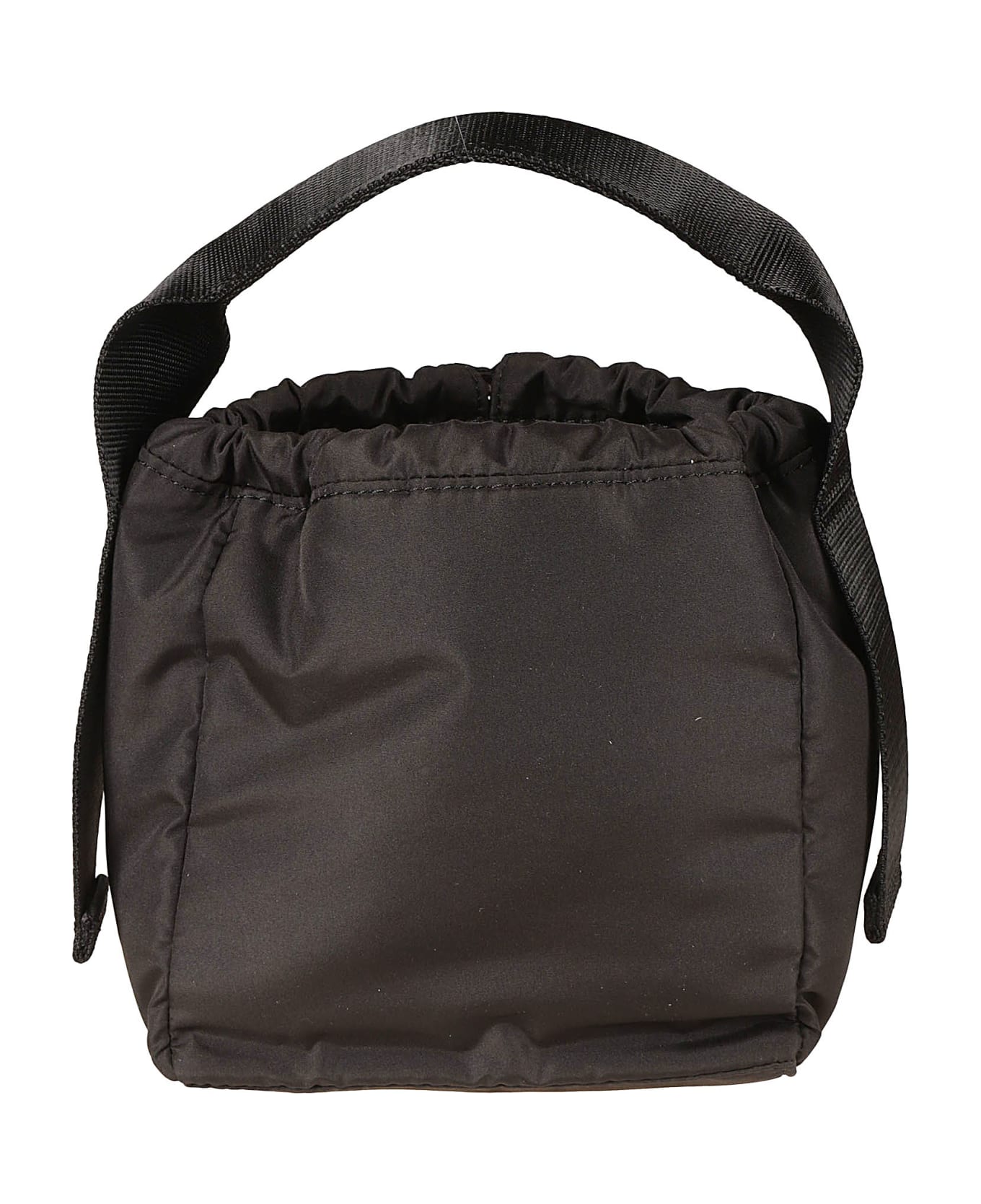 Ganni Drawstring Top Bucket Bag - Black トートバッグ