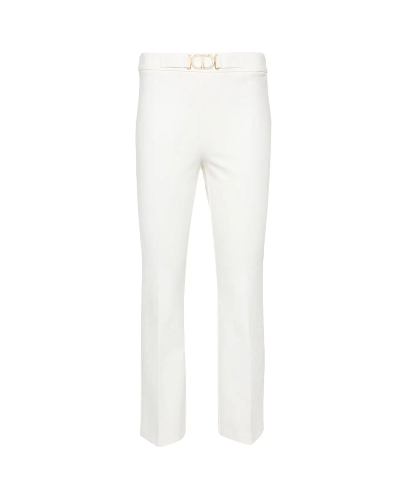TwinSet Flared Pants - Snow