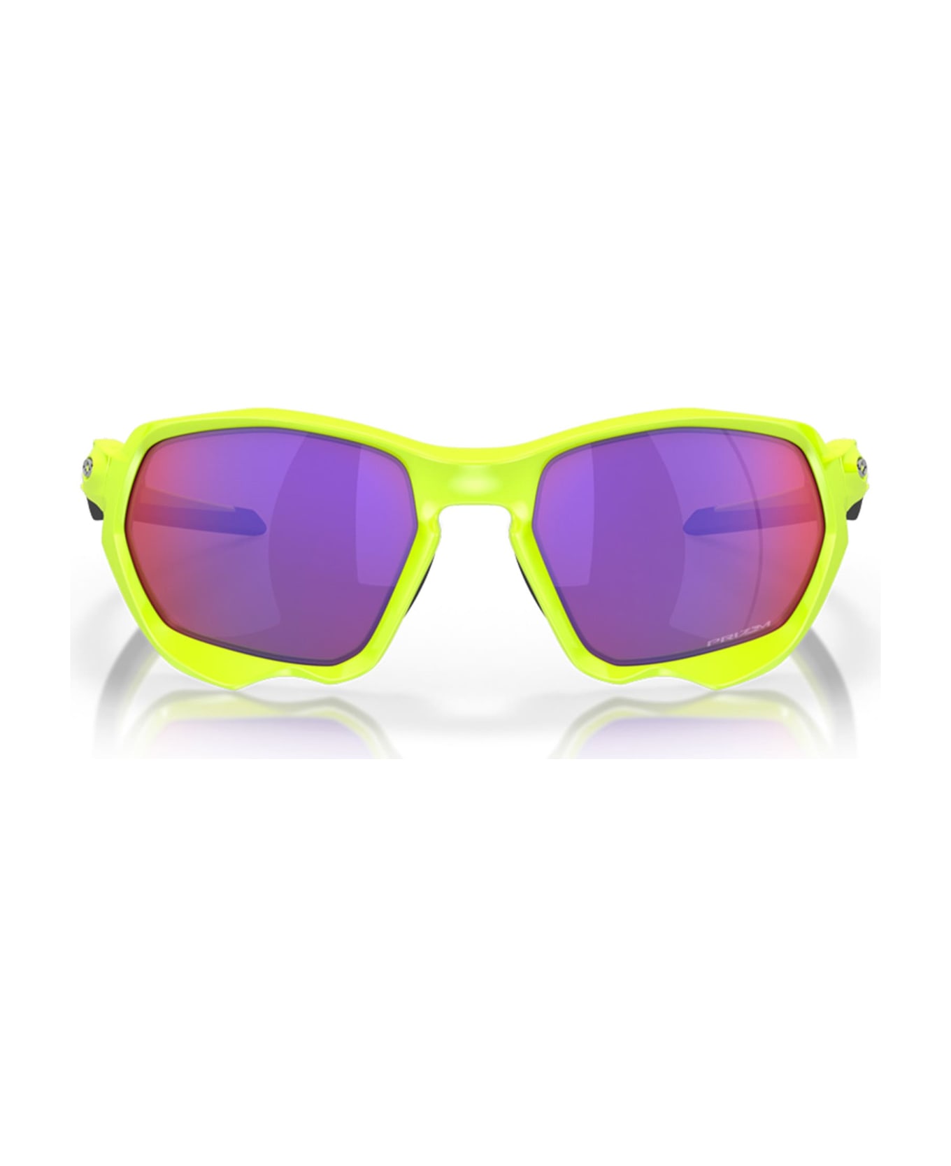 Oakley Plazma - Matte Retina Burn / Prizm Road Sunglasses - yellow