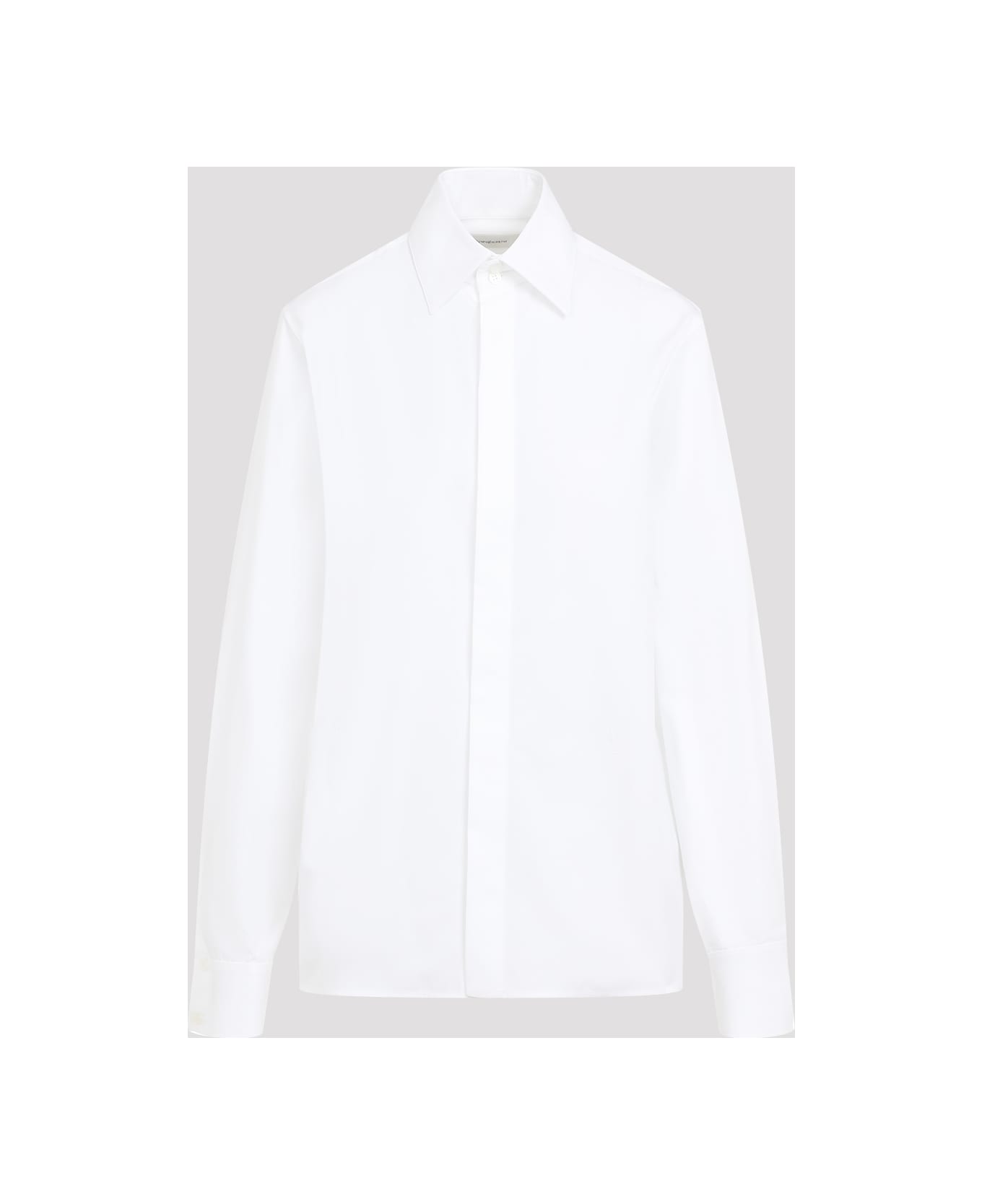 Saint Laurent Logo Embroidery Shirt - Blanc